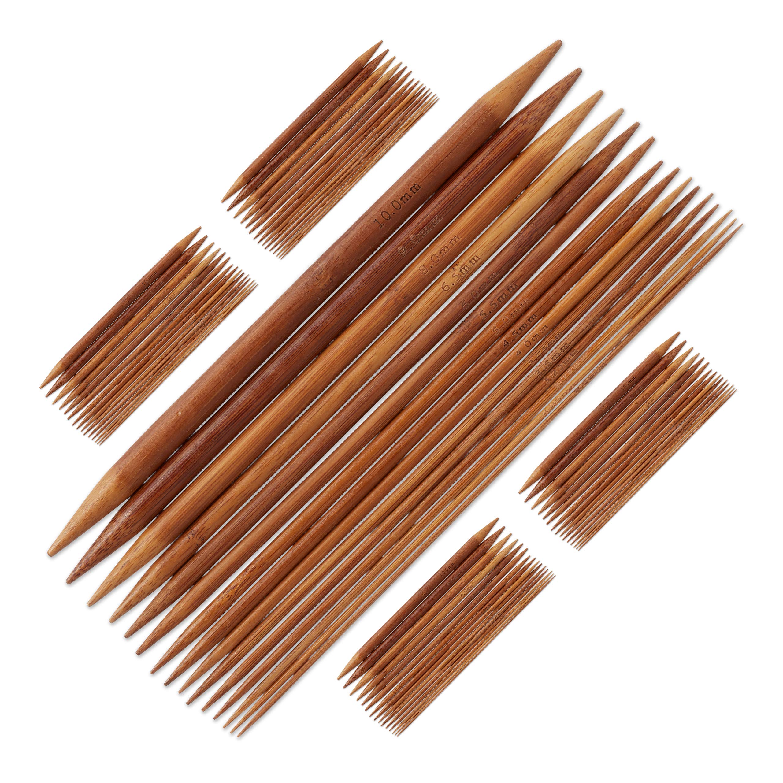 relaxdays-nadelspiel-set-75-stricknadeln-bambus-2-10-mm-natur image 1