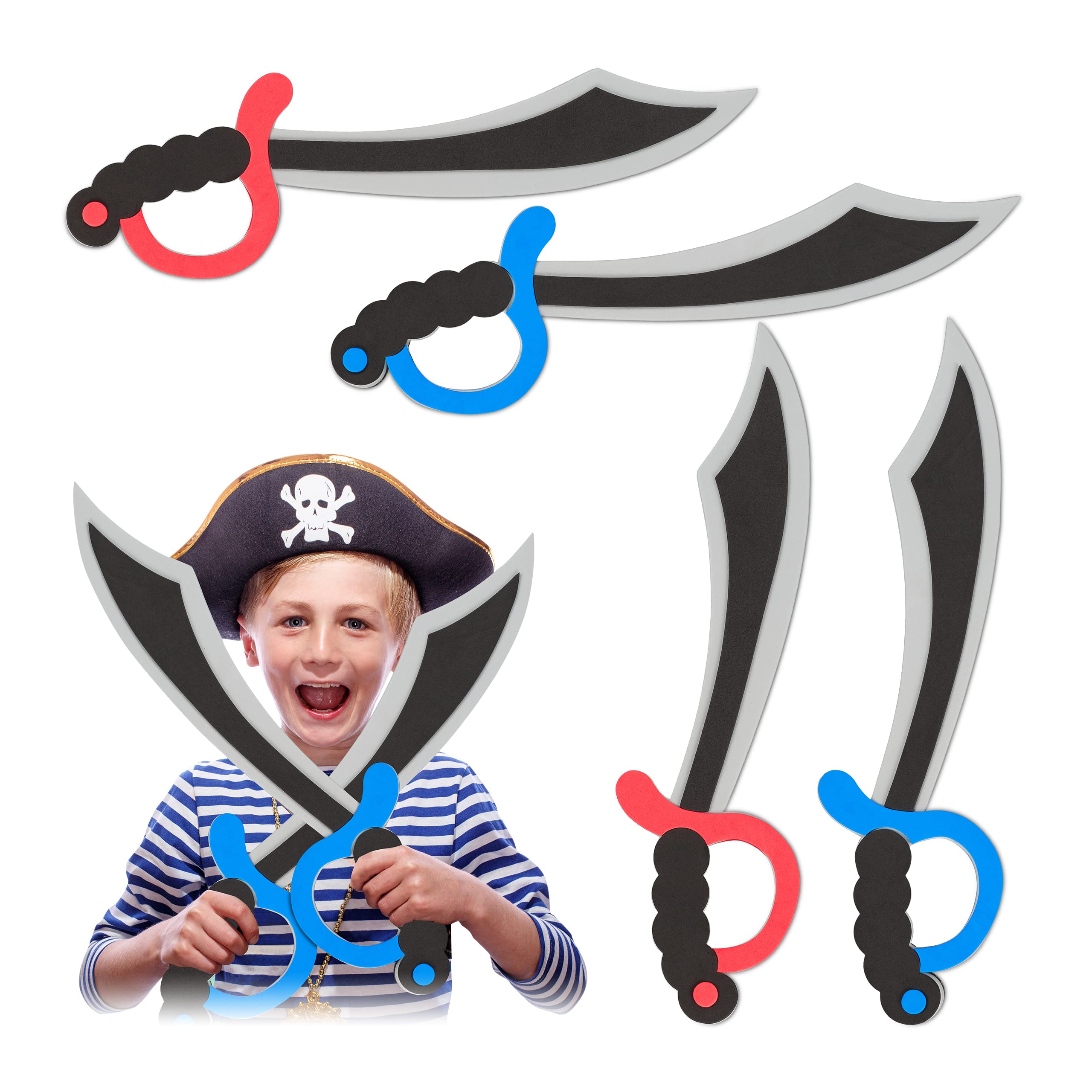 relaxdays-piratens-bel-4er-set-schaumstoff-41-cm-bunt-kinder image 1
