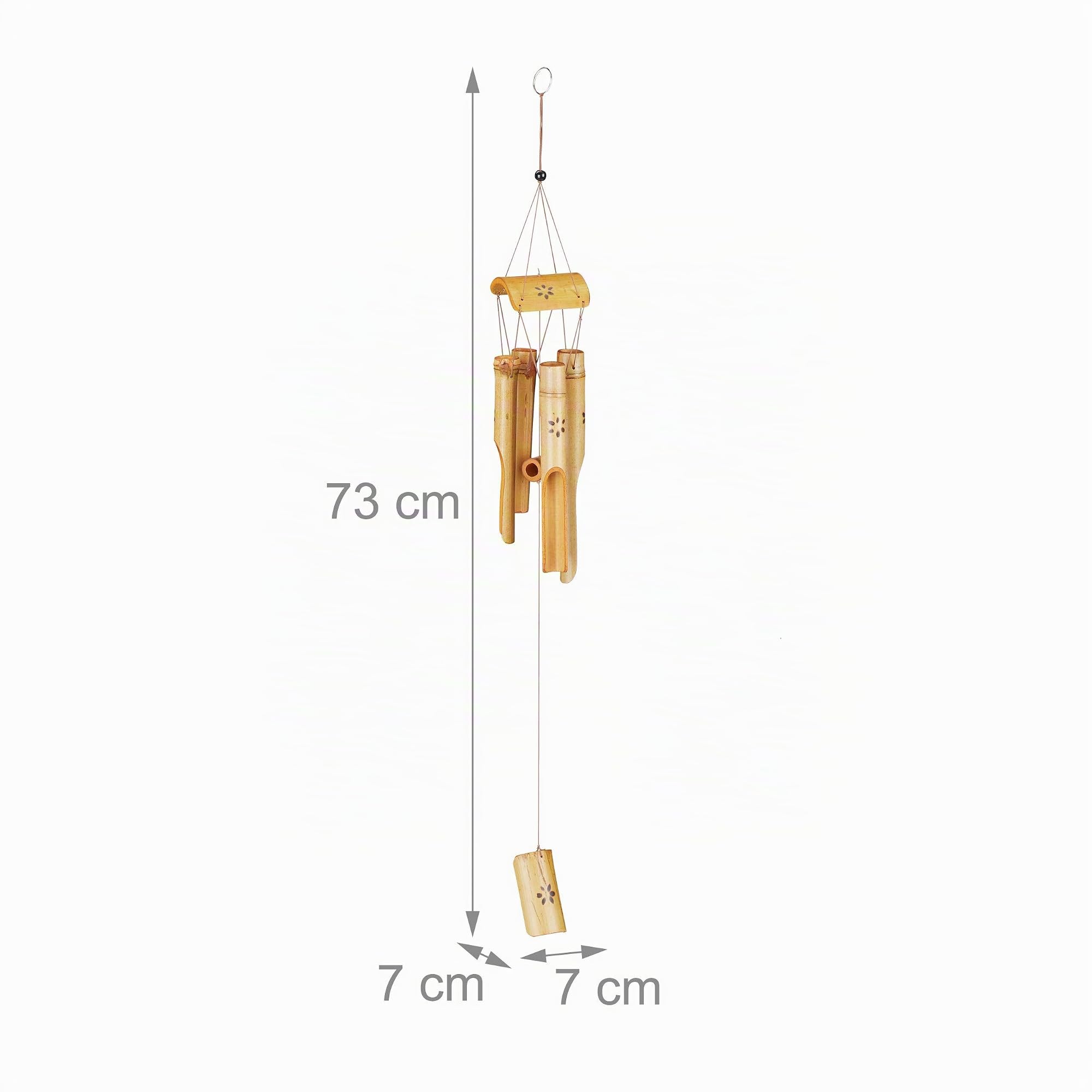 relaxdays-windspiel-bambus-73-cm-natur-klangspiel-wetterfest-5-rohre image 4