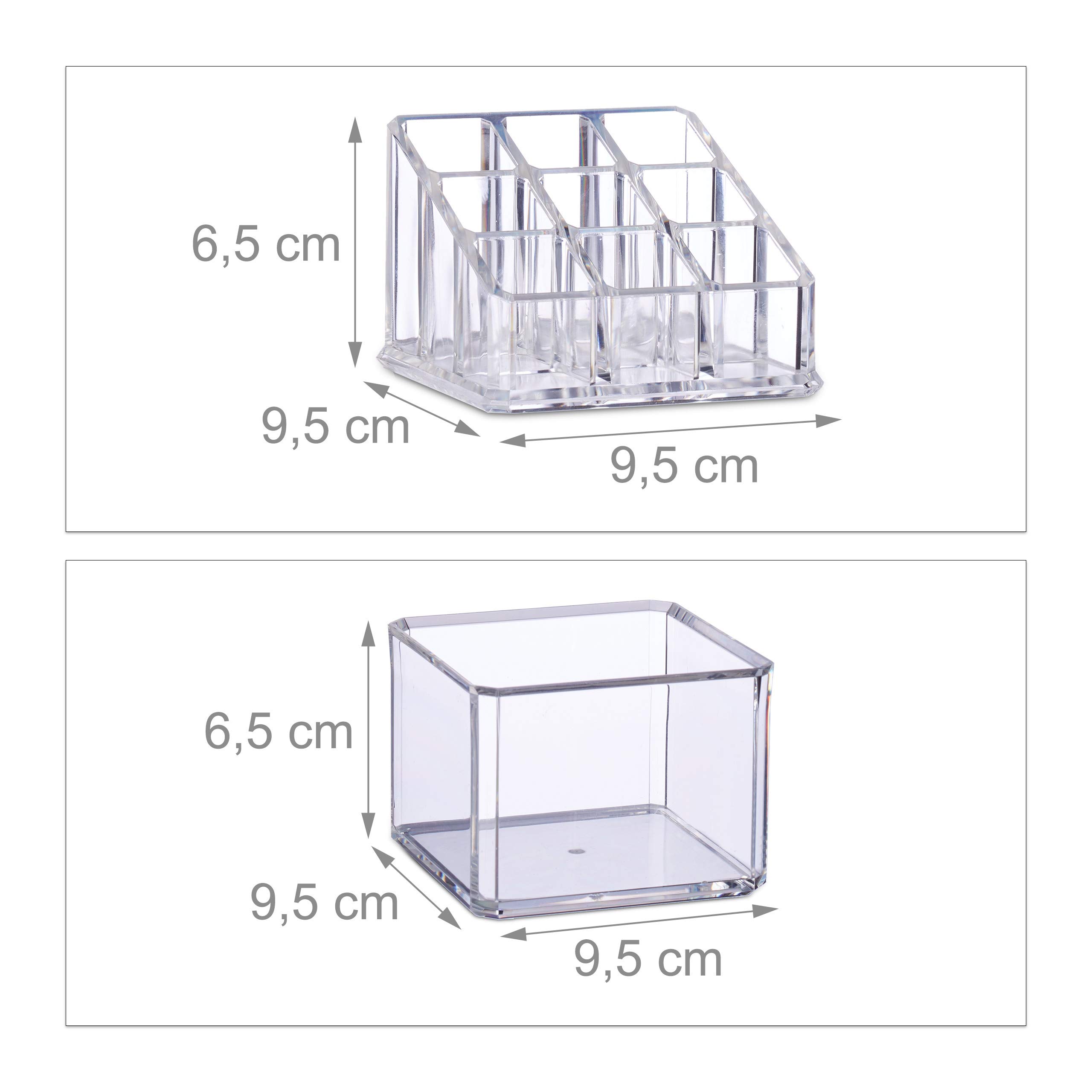 relaxdays-kosmetik-organizer-acryl-dreiteilig-transparent image 5