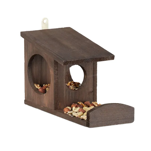 relaxdays-eichh-rnchen-futterhaus-holz-zum-aufh-ngen-17-5-x-14-x-25-cm-dunkelbra image 1