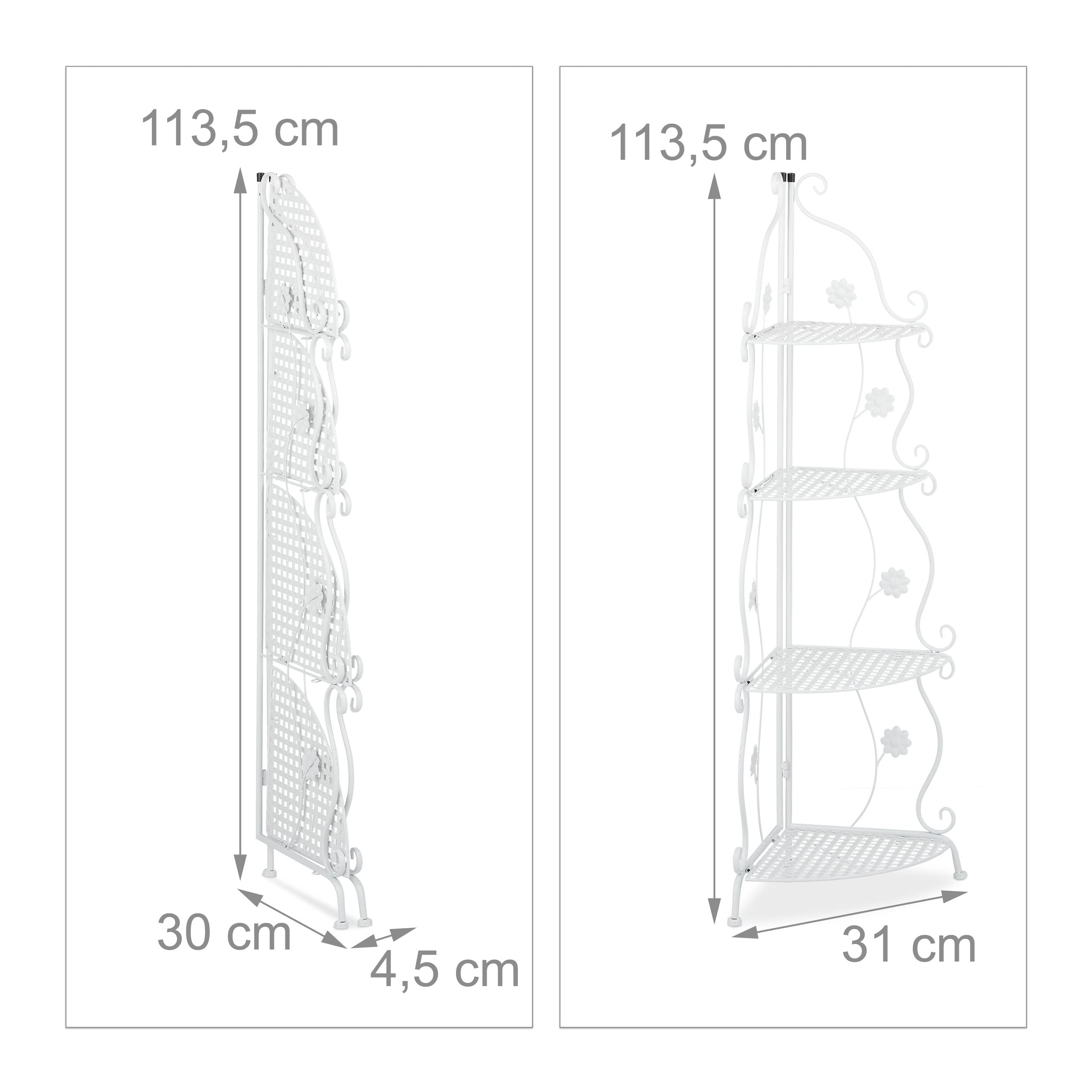 relaxdays-blumenregal-metall-4-stufig-wei-113-5-x-31-x-31-cm-eckregal image 4