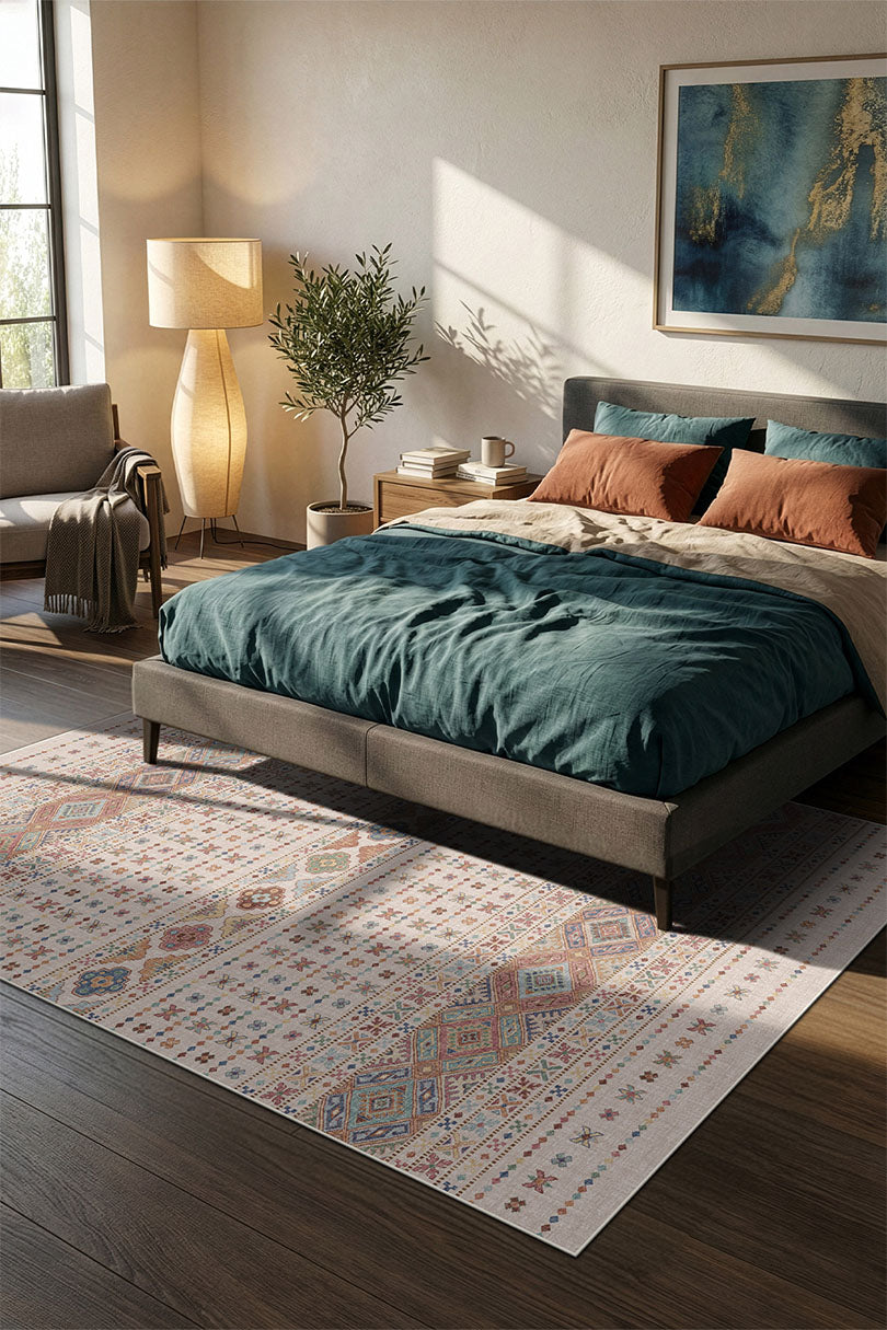 teppana-noura-sand-teppich-waschbarer-boho-indoor-teppich image 4