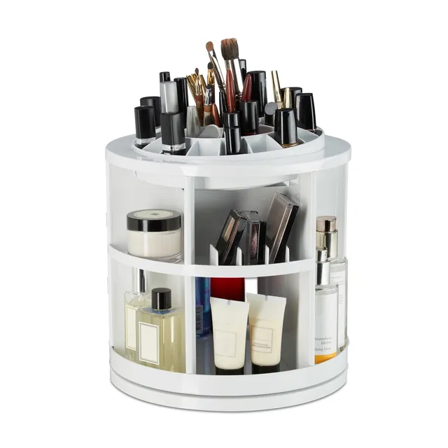 relaxdays-kosmetik-organizer-360-grad-make-up-karussell-mit-38-f-cher-wei image 1