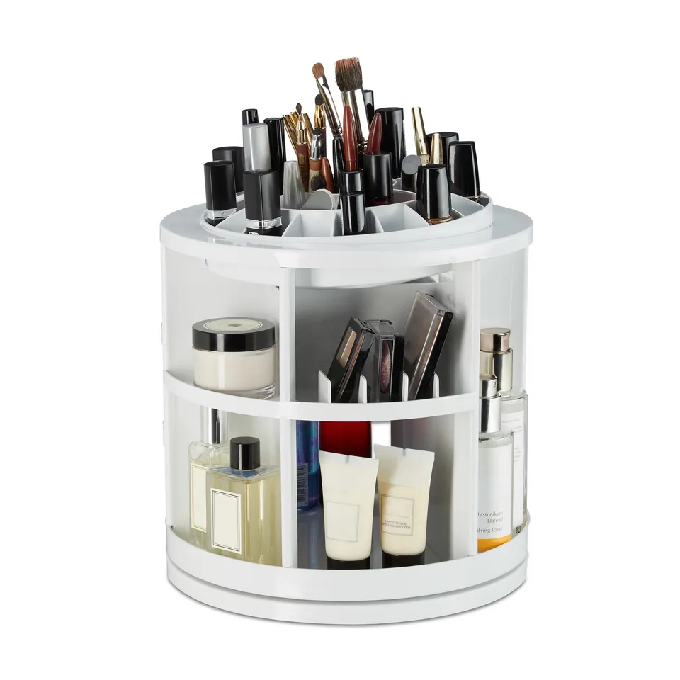 relaxdays-kosmetik-organizer-360-grad-make-up-karussell-mit-38-f-cher-wei image 1