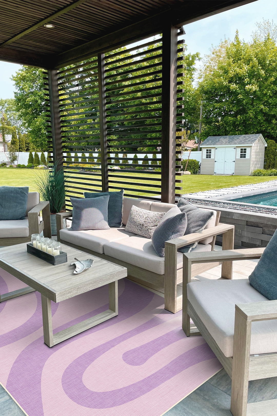 teppana-outdoor-oceane-lavendel-teppich-waschbarer-geometrischer-outdoor-indoor- image 4