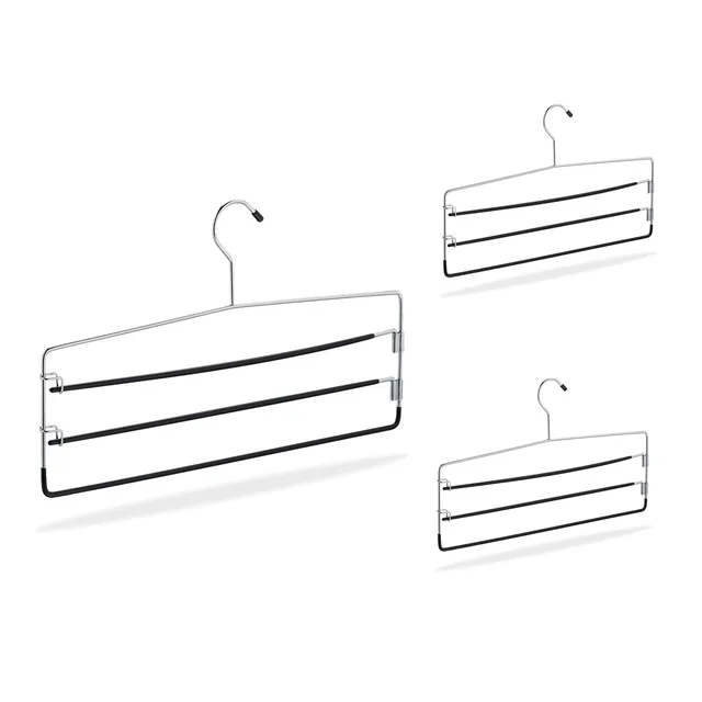relaxdays-hosenb-gel-3er-set-metall-40-cm-silber image 1