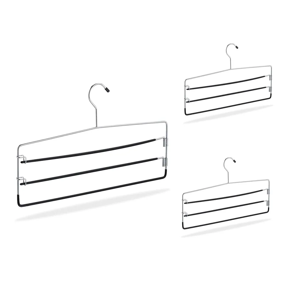 relaxdays-hosenb-gel-3er-set-metall-40-cm-silber image 1