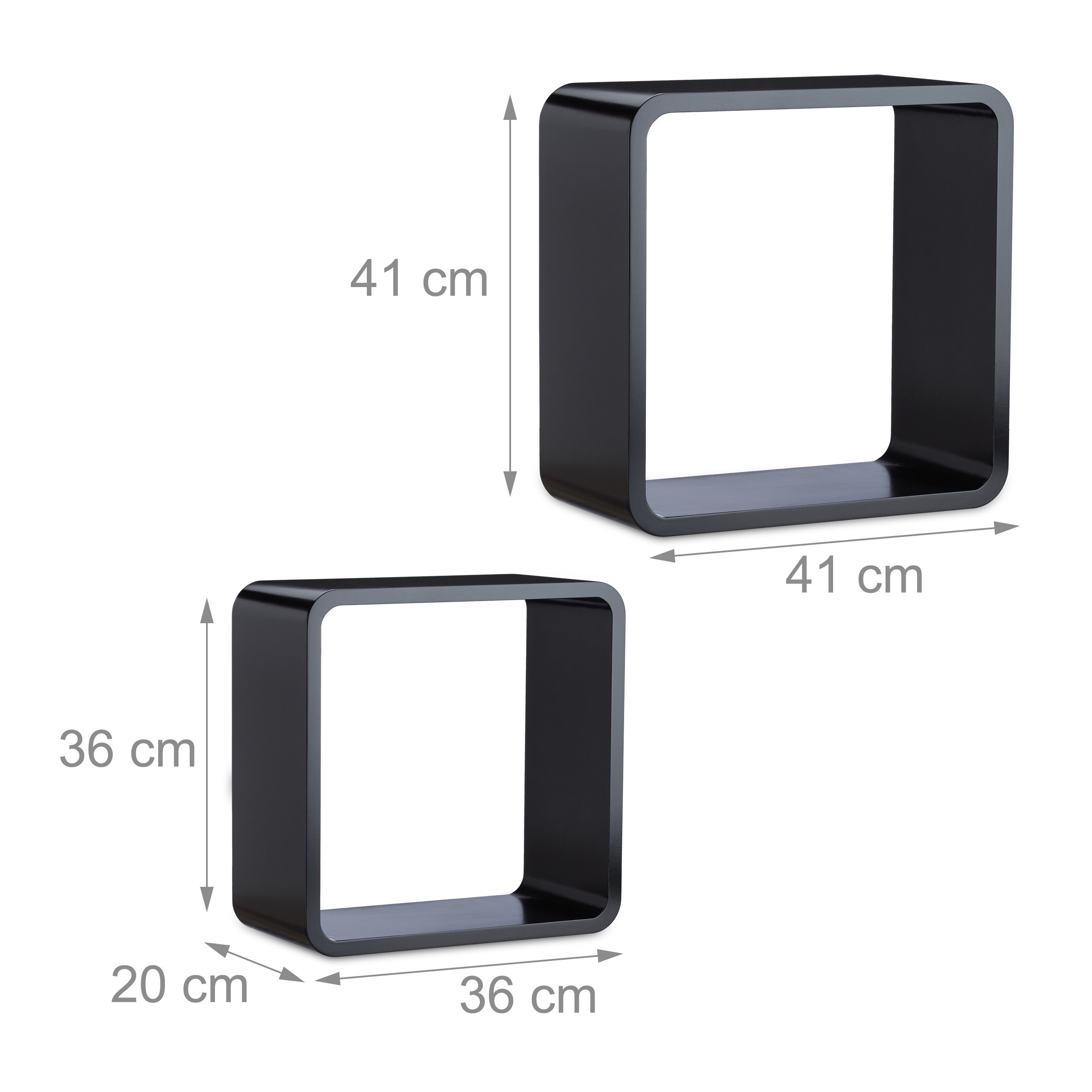 relaxdays-wandregal-cube-4er-set-quadratische-mdf-wandboards-schwarz image 4
