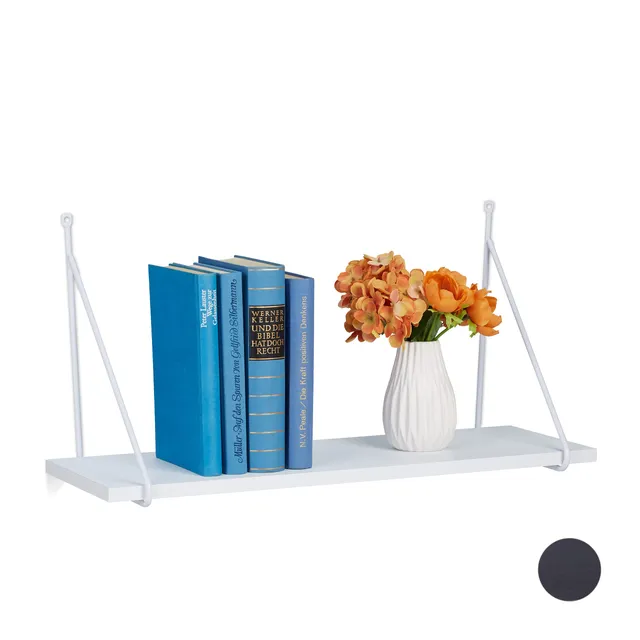 relaxdays-wandregal-30x60x22-cm-wei-metallrahmen-holzoptik image 1