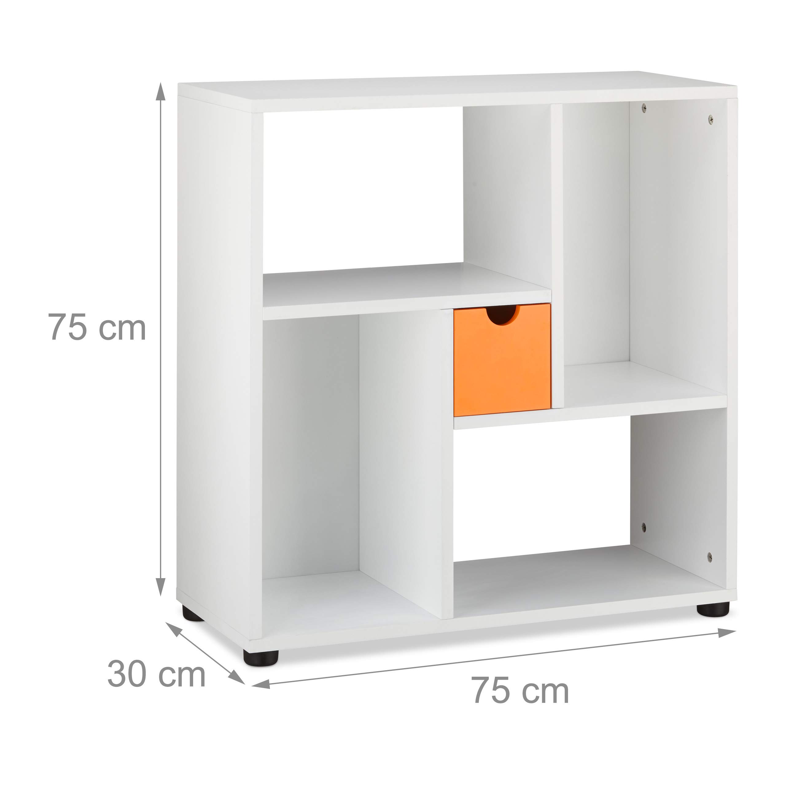 relaxdays-standregal-4-f-cher-75x75-cm-wei-orange image 3