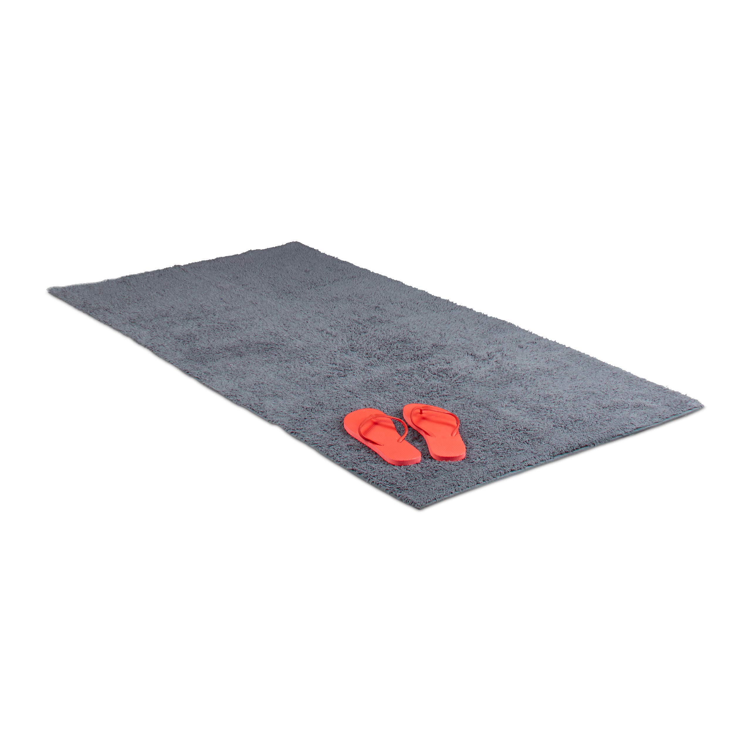 relaxdays-badteppich-80-x-150-cm-waschbar-bei-40-c-grau image 1