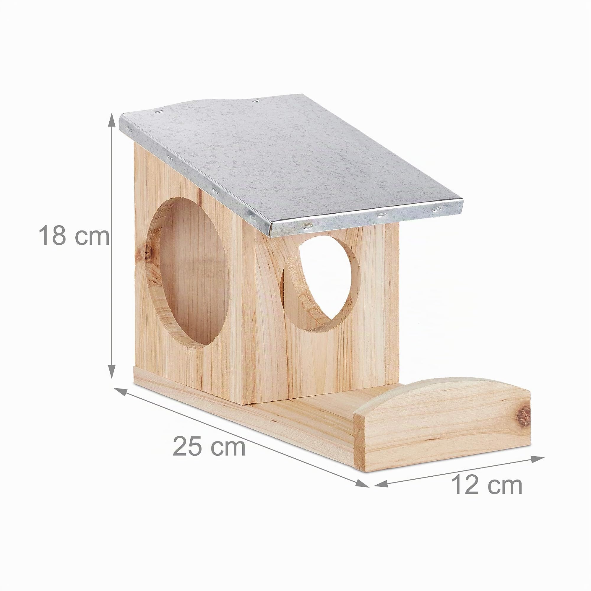 relaxdays-eichh-rnchen-futterhaus-natur-kobel-aus-holz-mit-metalldach image 4