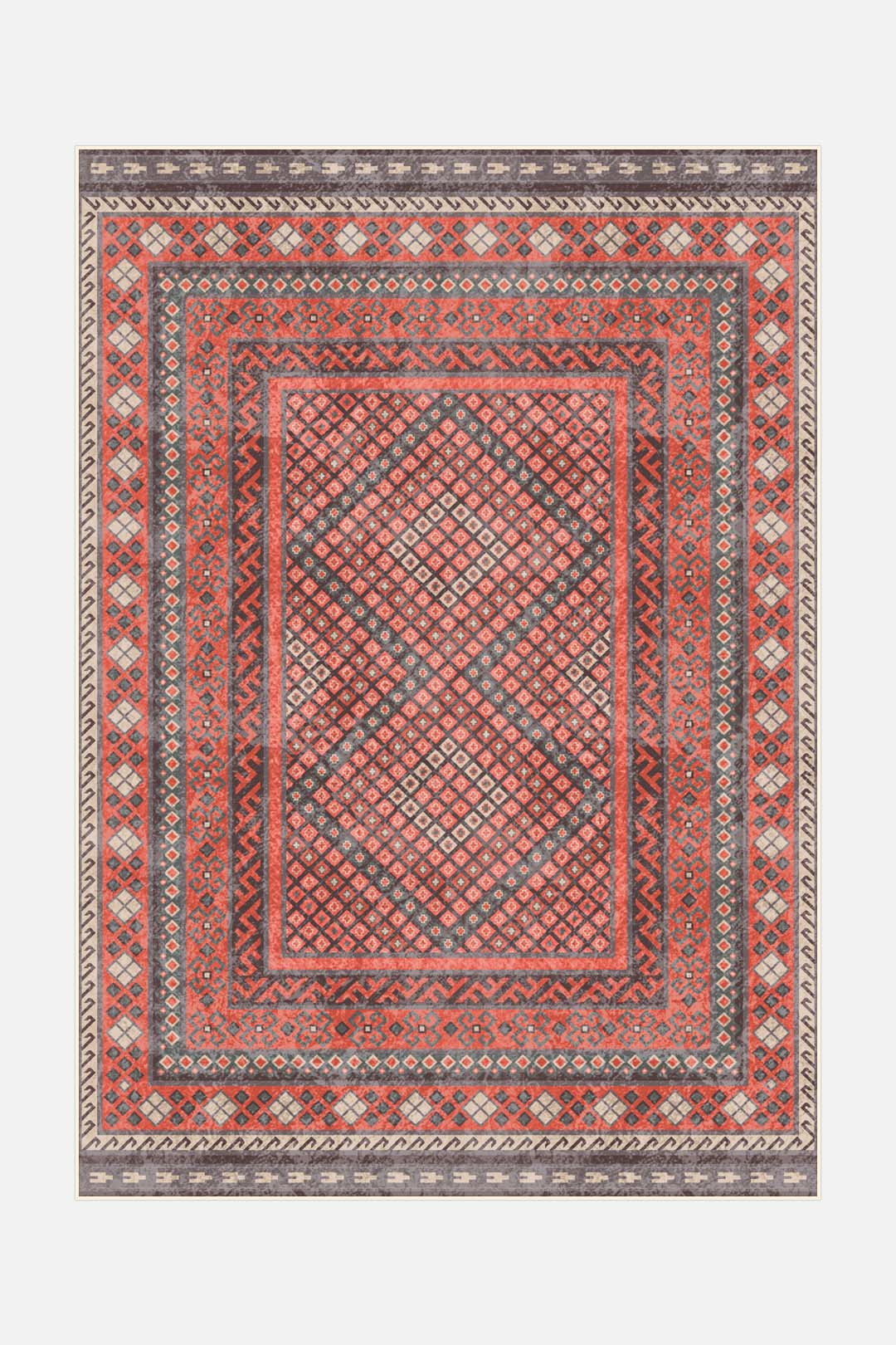teppana-nola-karo-teppich-waschbar-geometrisch-persisch image 1