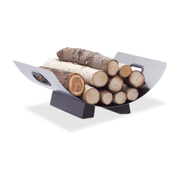 relaxdays-kaminholzkorb-edelstahl-silber-16-x-41-x-33-cm image 1