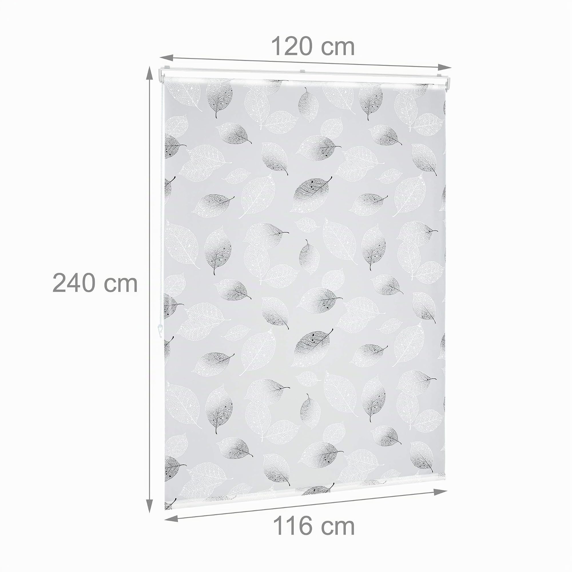 relaxdays-duschrollo-120-x-240-cm-blatt-muster-schwarz-wei image 4