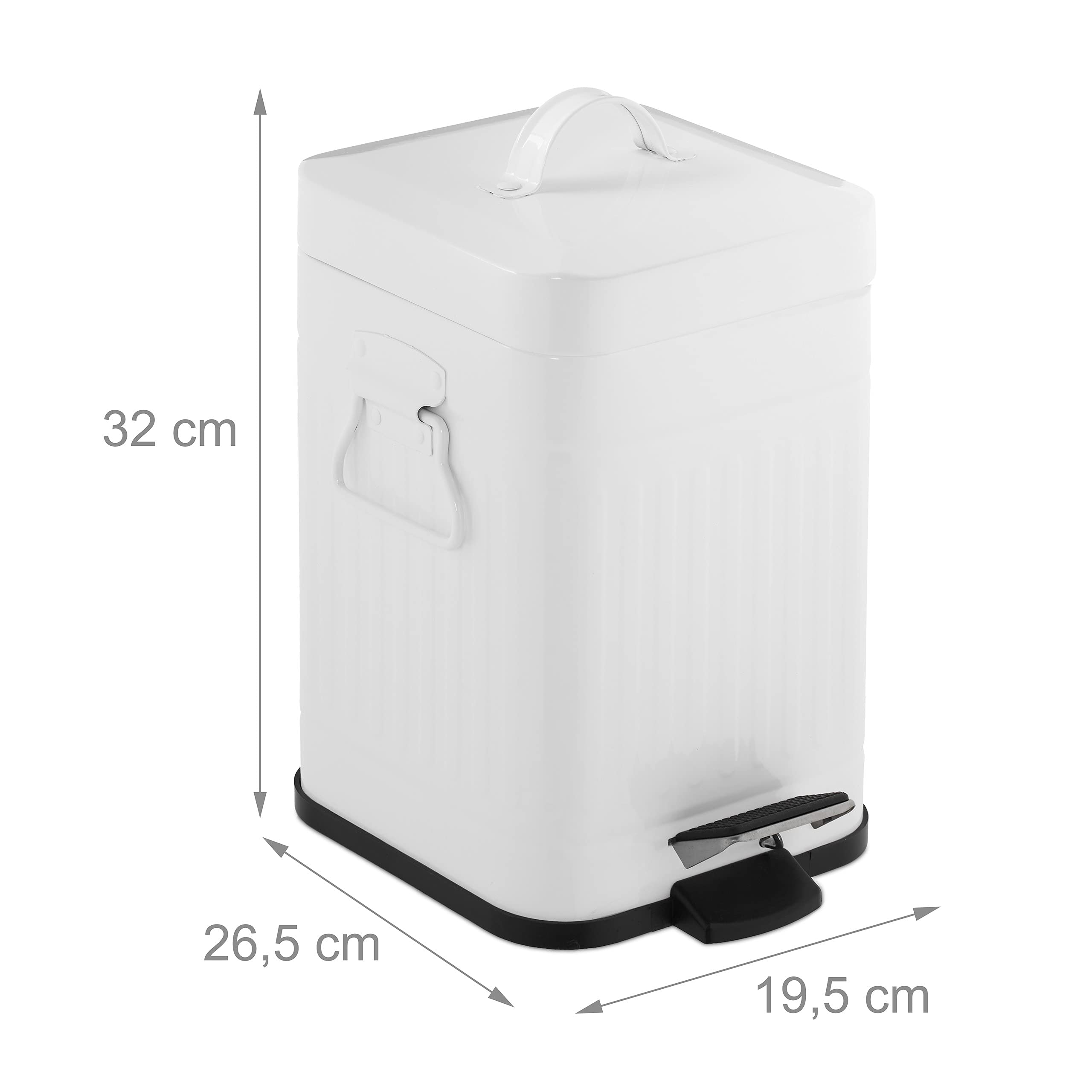 relaxdays-kosmetikeimer-5-liter-eckig-mit-absenkautomatik-treteimer-wei image 4