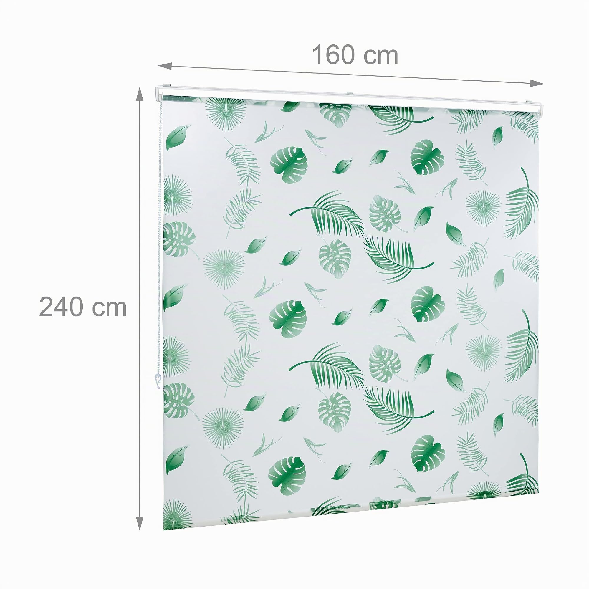 relaxdays-duschrollo-bl-tter-160x240-cm-wei-gr-n-wasserabweisend image 4