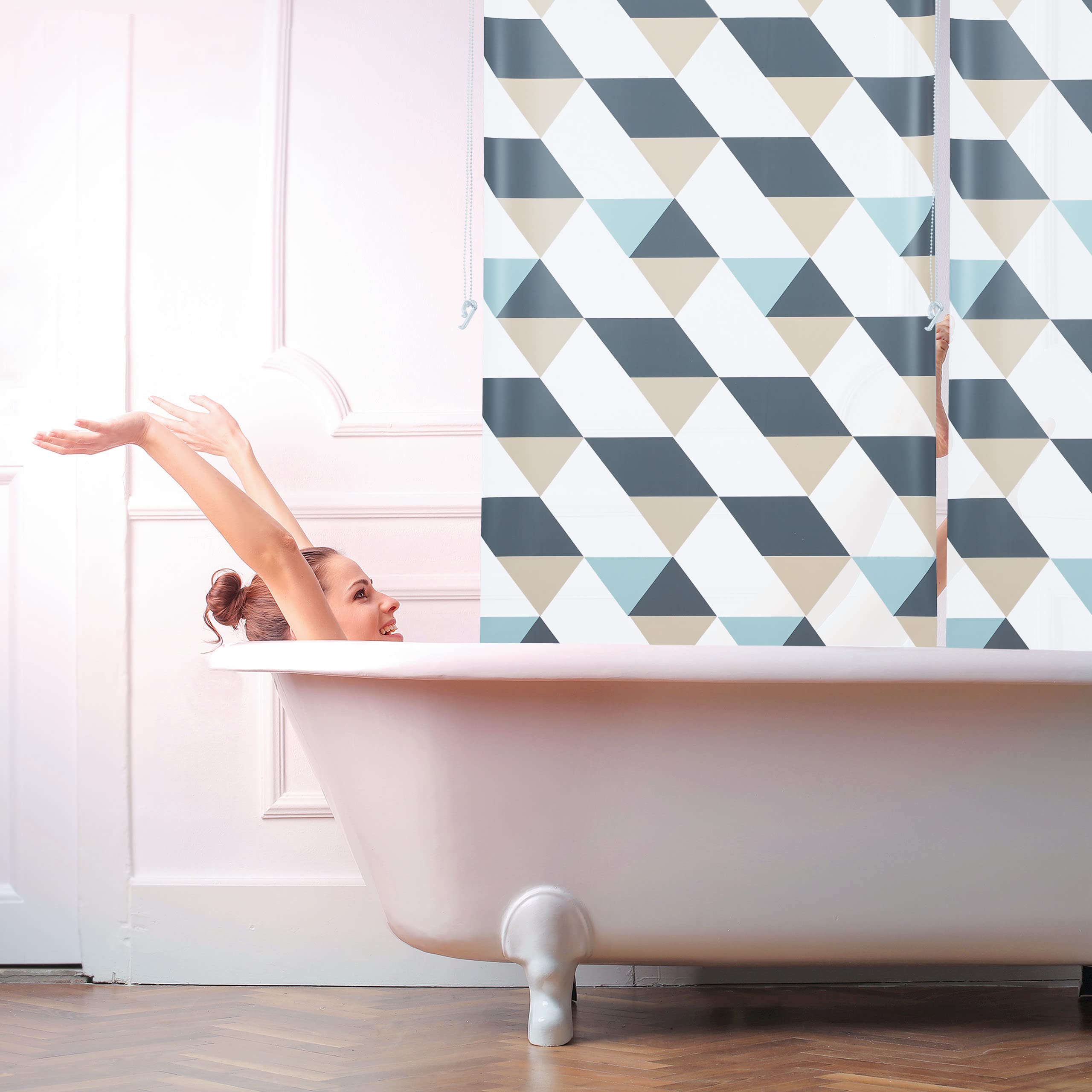 relaxdays-duschrollo-80-x-240-cm-dreieck-muster-bunt image 3