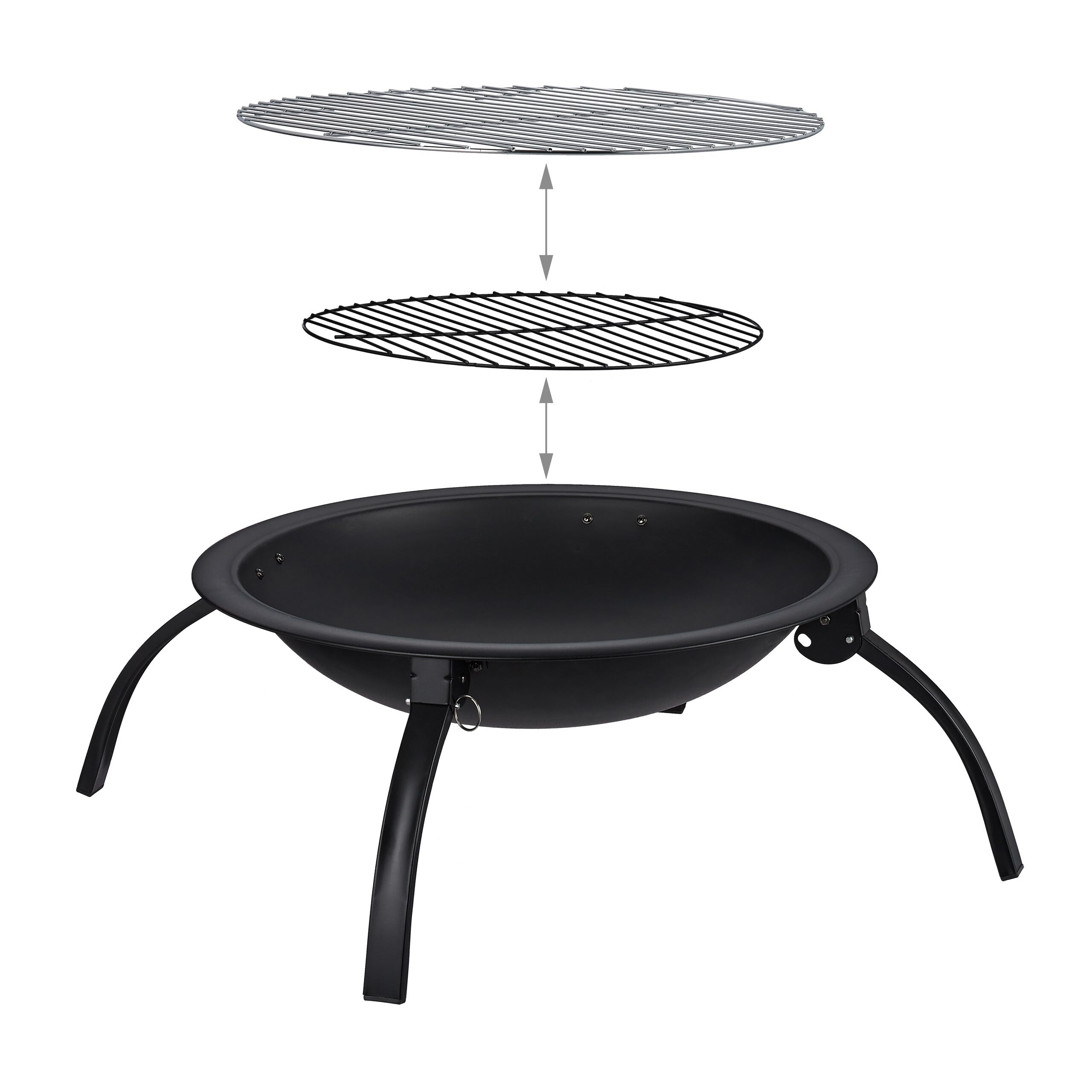 relaxdays-xl-feuerschale-d-56-5-cm-mit-grillrost-schwarz image 4