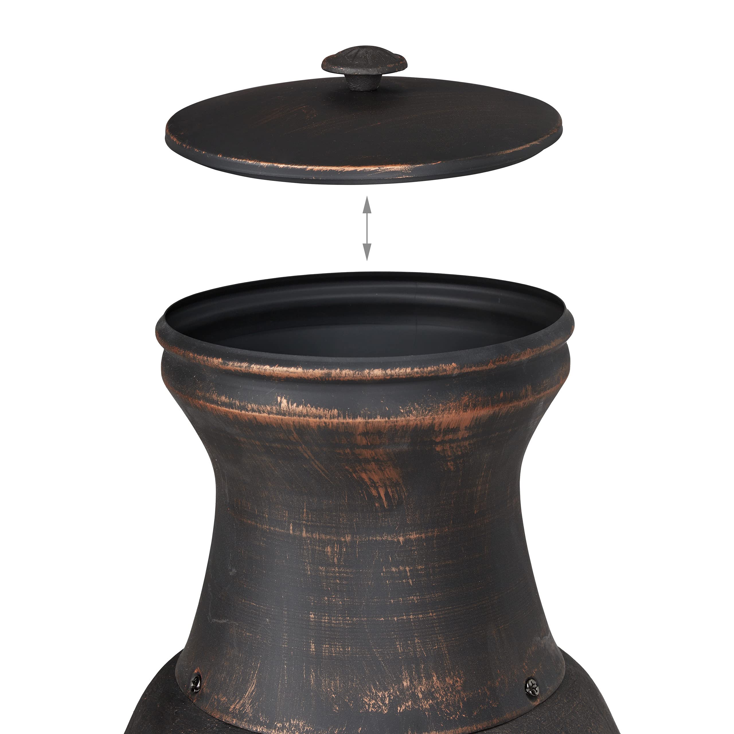 relaxdays-terrassenofen-gartenkamin-gusseisen-schwarz-bronze-71-5-x-39-x-35-cm image 7