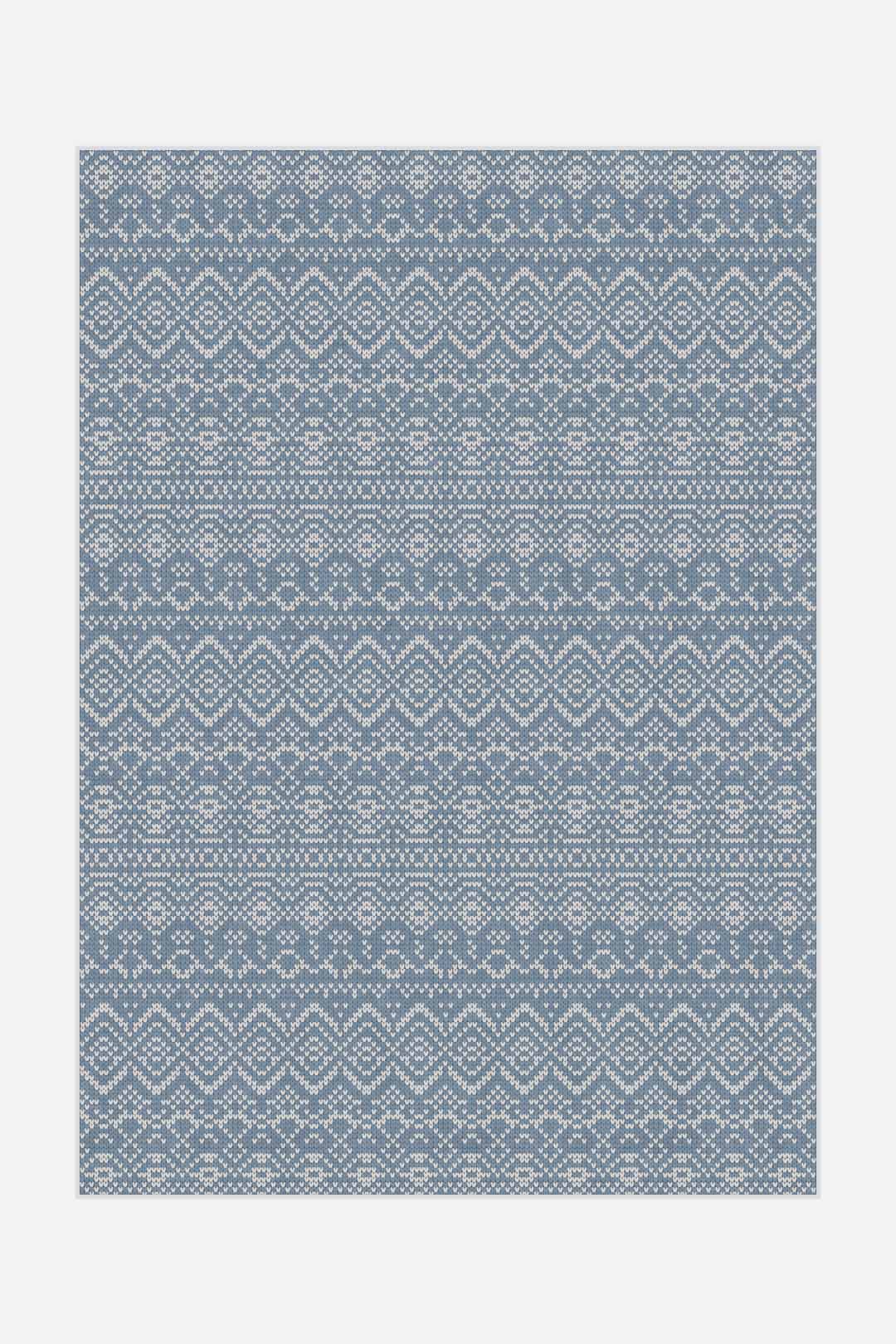 teppana-skandiliebe-frost-teppich-waschbarer-teppich-grau-silber-geometrisch image 1