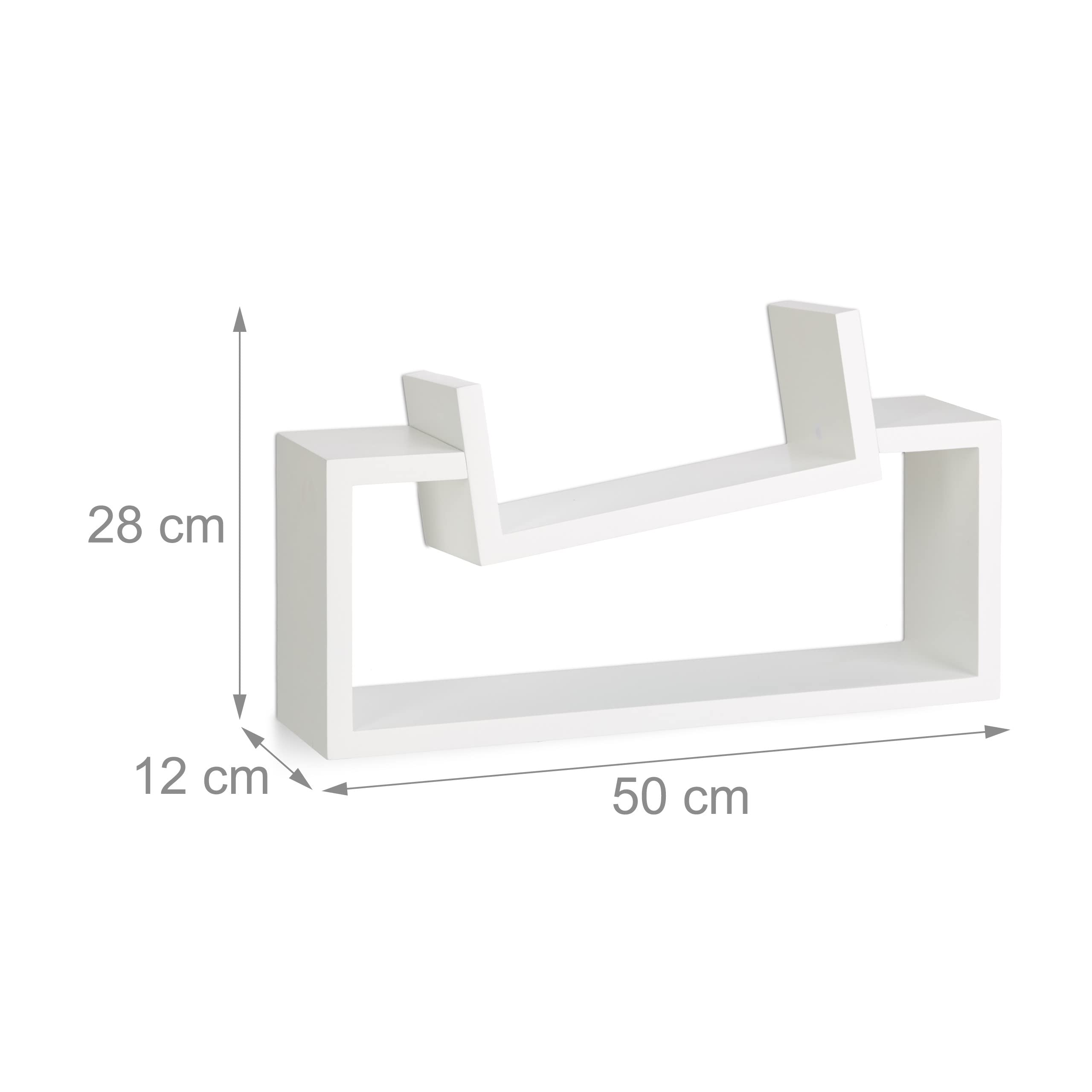 relaxdays-wandregal-2er-set-holz-u-form-wei-50-x-28-x-12-cm image 3