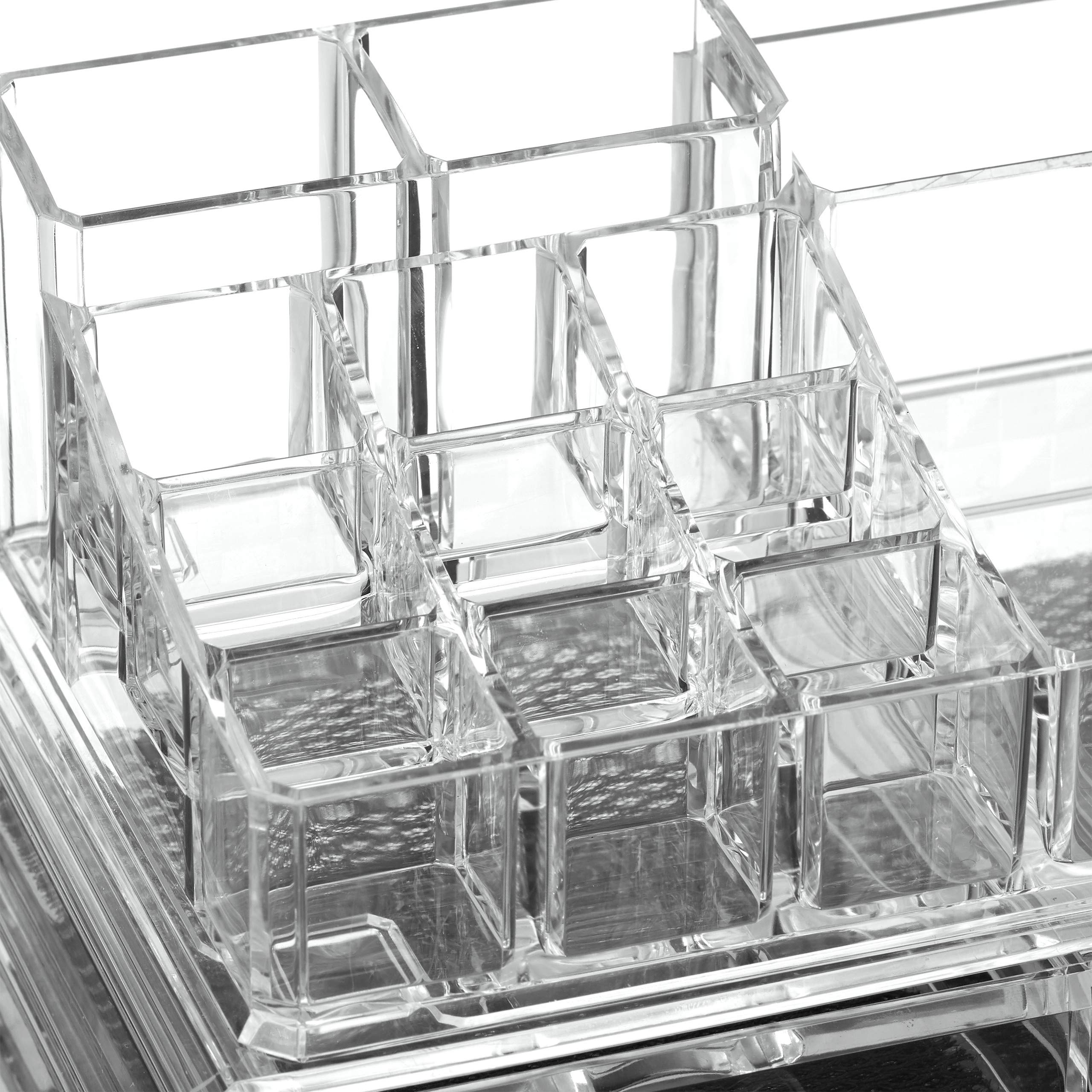 relaxdays-make-up-organizer-transparent-mit-5-schubladen-2-teilig image 8