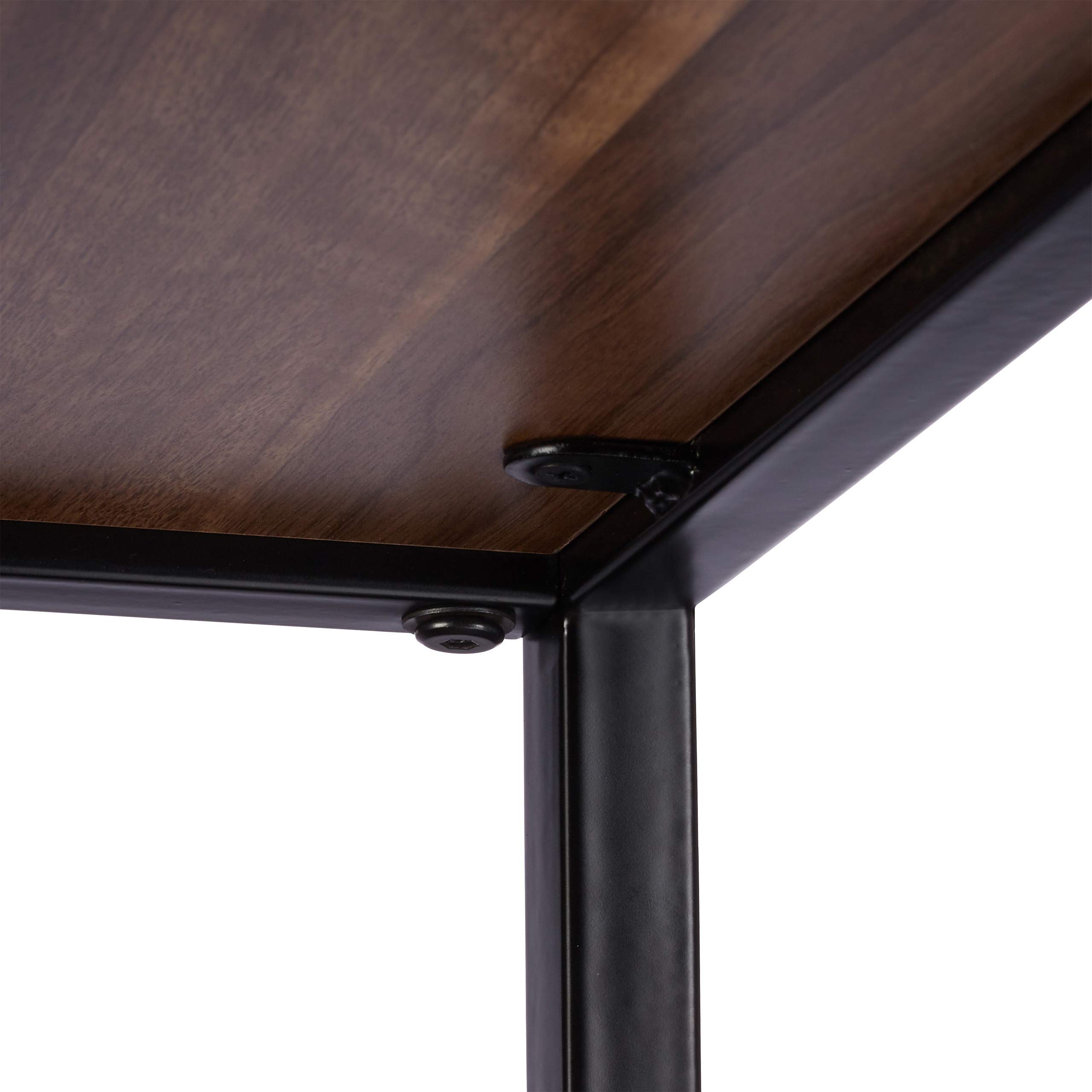 relaxdays-quadratisches-standregal-3-ablagen-metall-rahmen-holzoptik-90-x-50-x-5 image 6