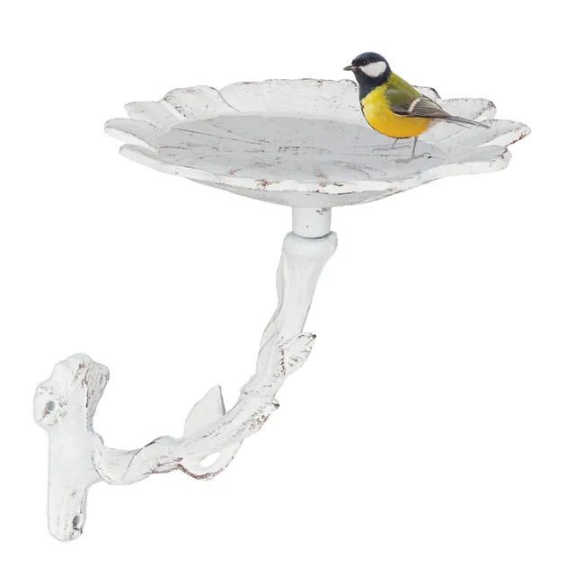 relaxdays-vogeltr-nke-bl-te-gusseisen-wandmontage-wei-20x17x21-cm image 1