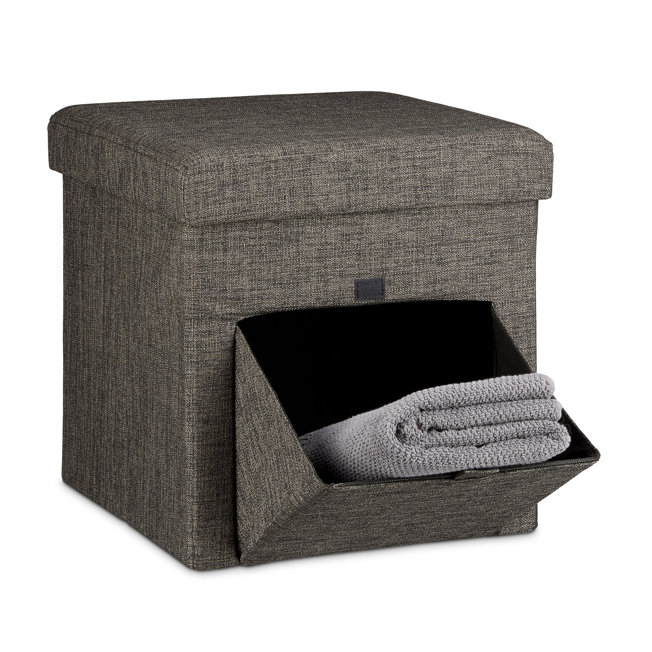 relaxdays-sitzhocker-faltbar-sitzbox-schwarz-38x38x38-cm image 8