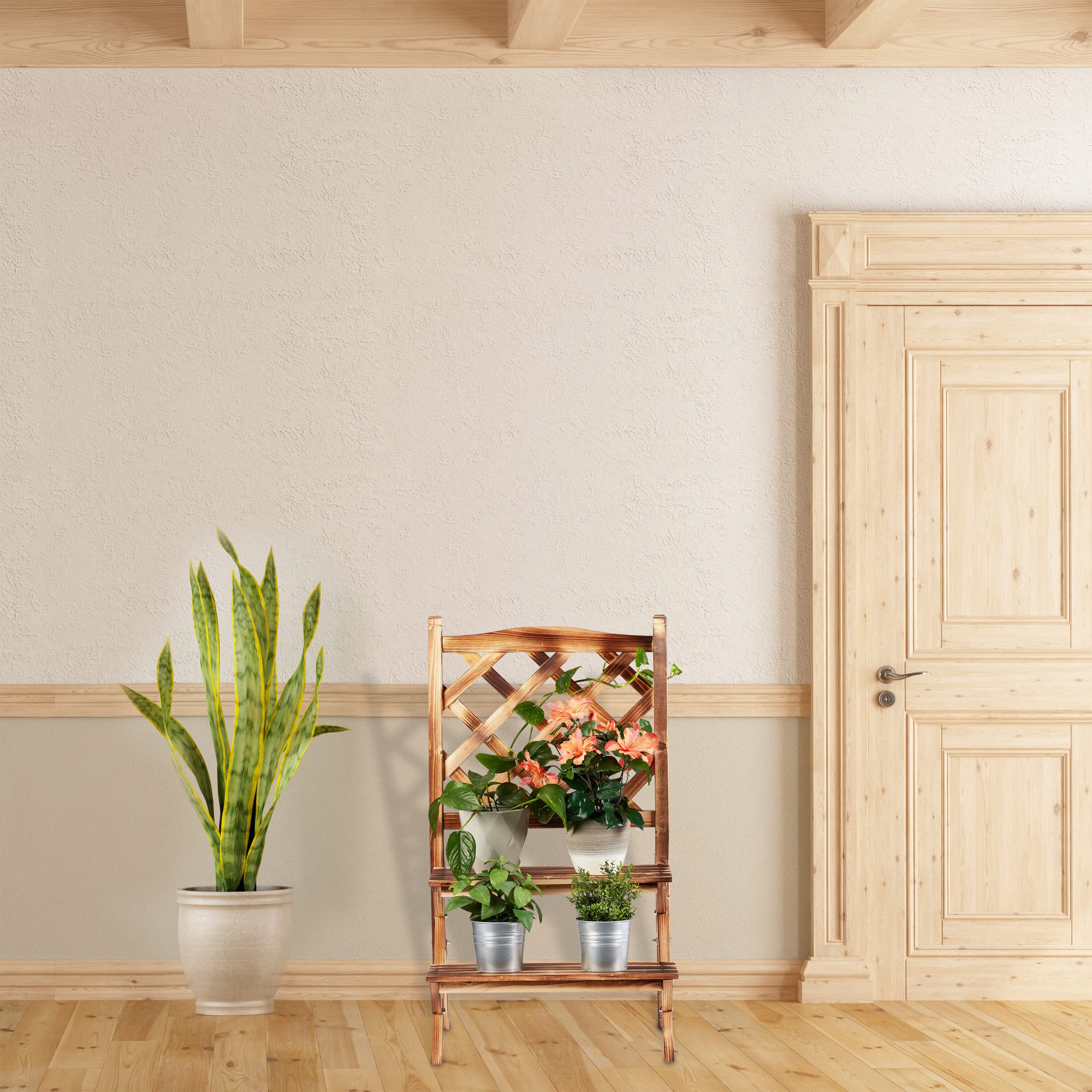 relaxdays-blumentreppe-mit-rankgitter-109x61x40-cm-gebrannt-2-ebenen image 5