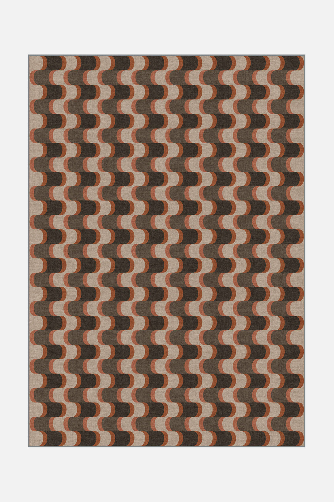 teppana-linea-kastanie-teppich-waschbarer-geometrie-teppich-braun image 1