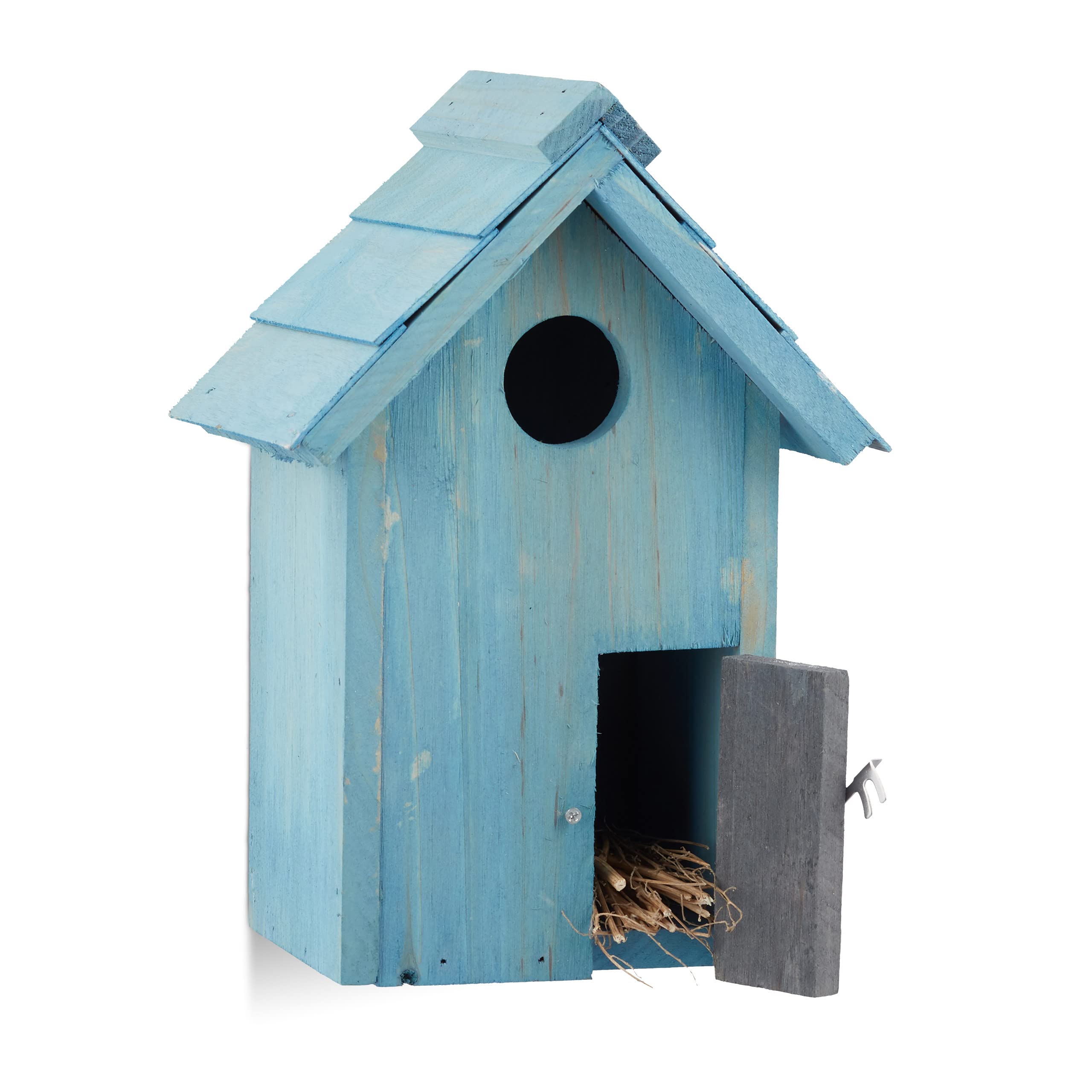 relaxdays-nistkasten-holz-hellblau-24-3-x-17-x-12-cm-kleines-flugloch image 1