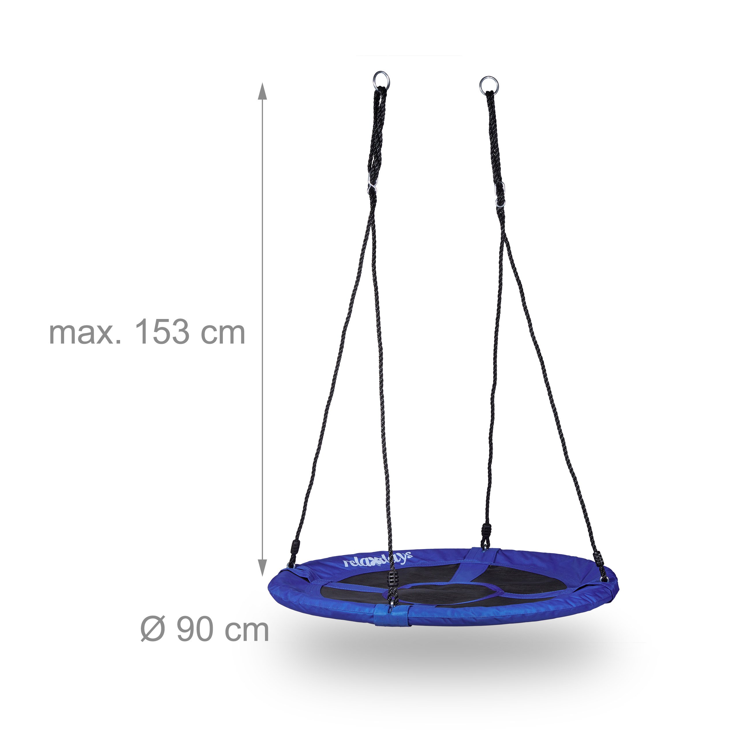 relaxdays-nestschaukel-rund-90-cm-bis-100-kg-dunkelblau image 2