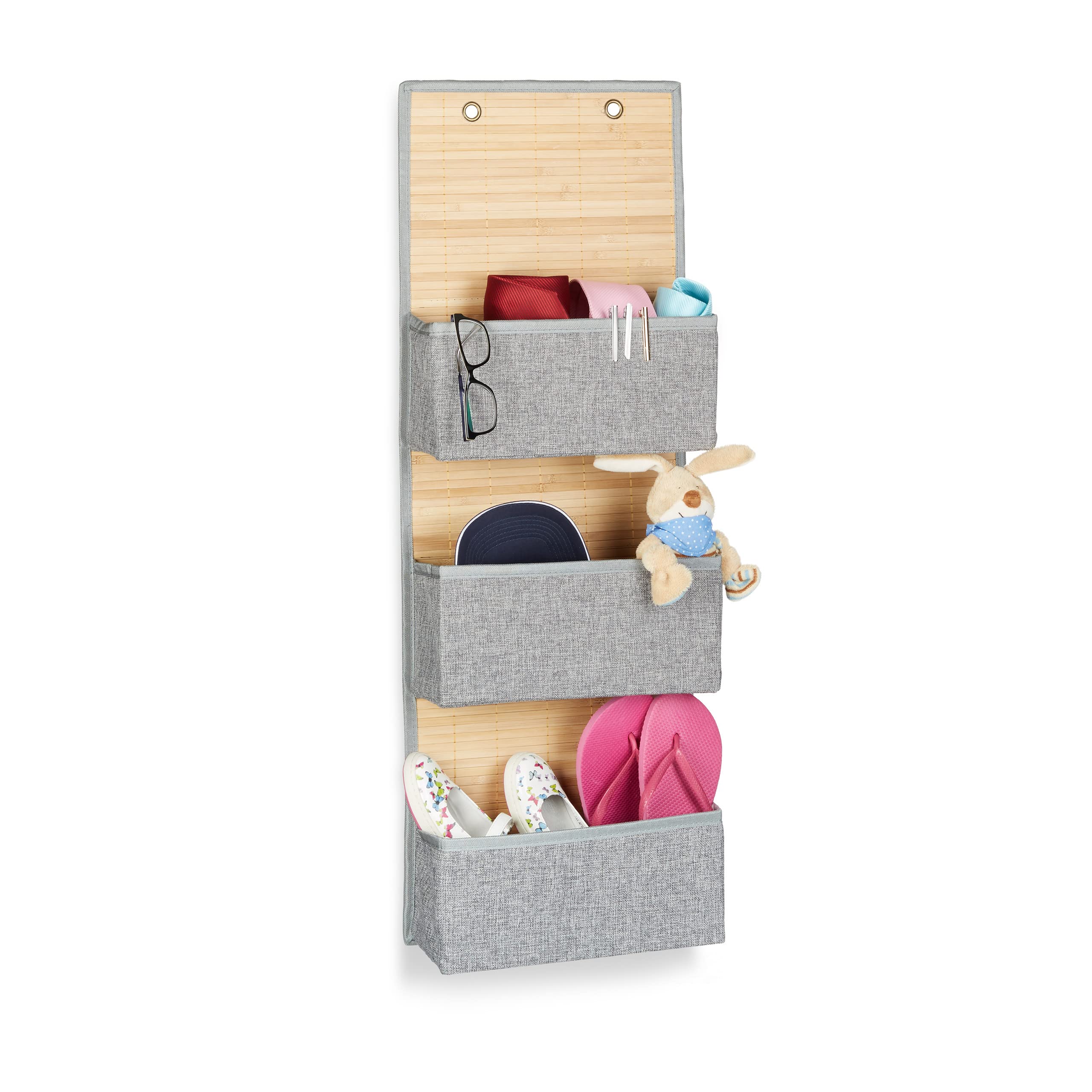 relaxdays-h-ngeaufbewahrung-94x33-cm-grau-3-f-cher image 1