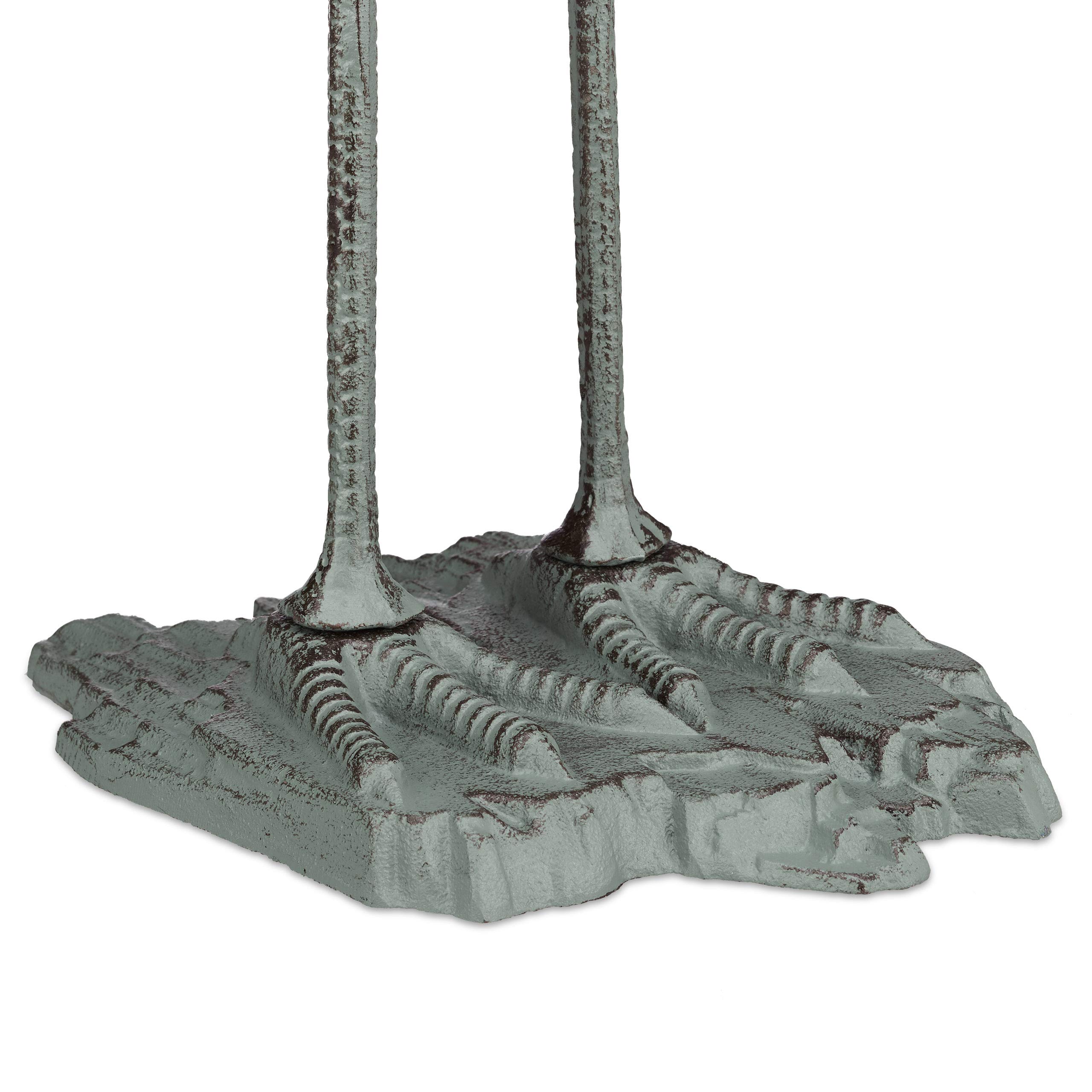 relaxdays-dekofigur-kranich-aus-gusseisen-72-x-32-x-22-cm-gr-n image 6