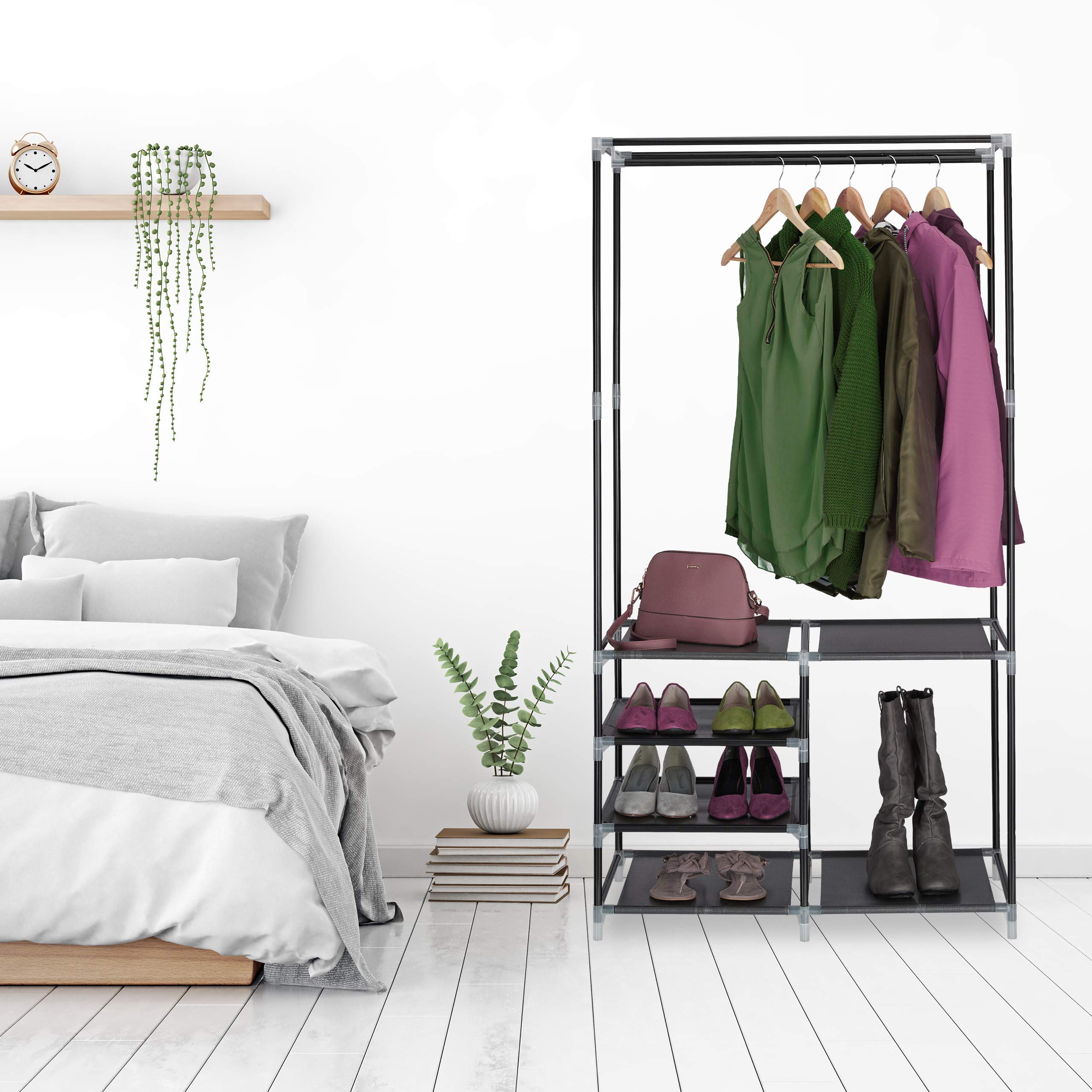 relaxdays-offener-kleiderschrank-schwarz-garderobe-160-x-84-x-43-cm-mit-schuhabl image 5