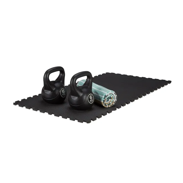 relaxdays-bodenschutzmatte-24er-set-schwarz-30x30-cm-2-1-m image 1