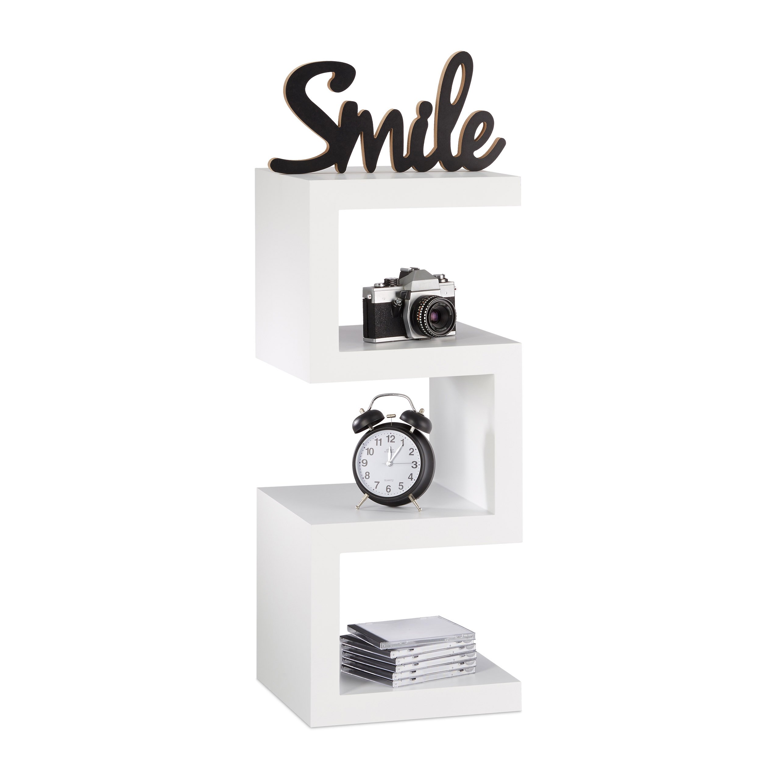 relaxdays-retro-standregal-zickzack-design-wei-75x30x30-cm image 1