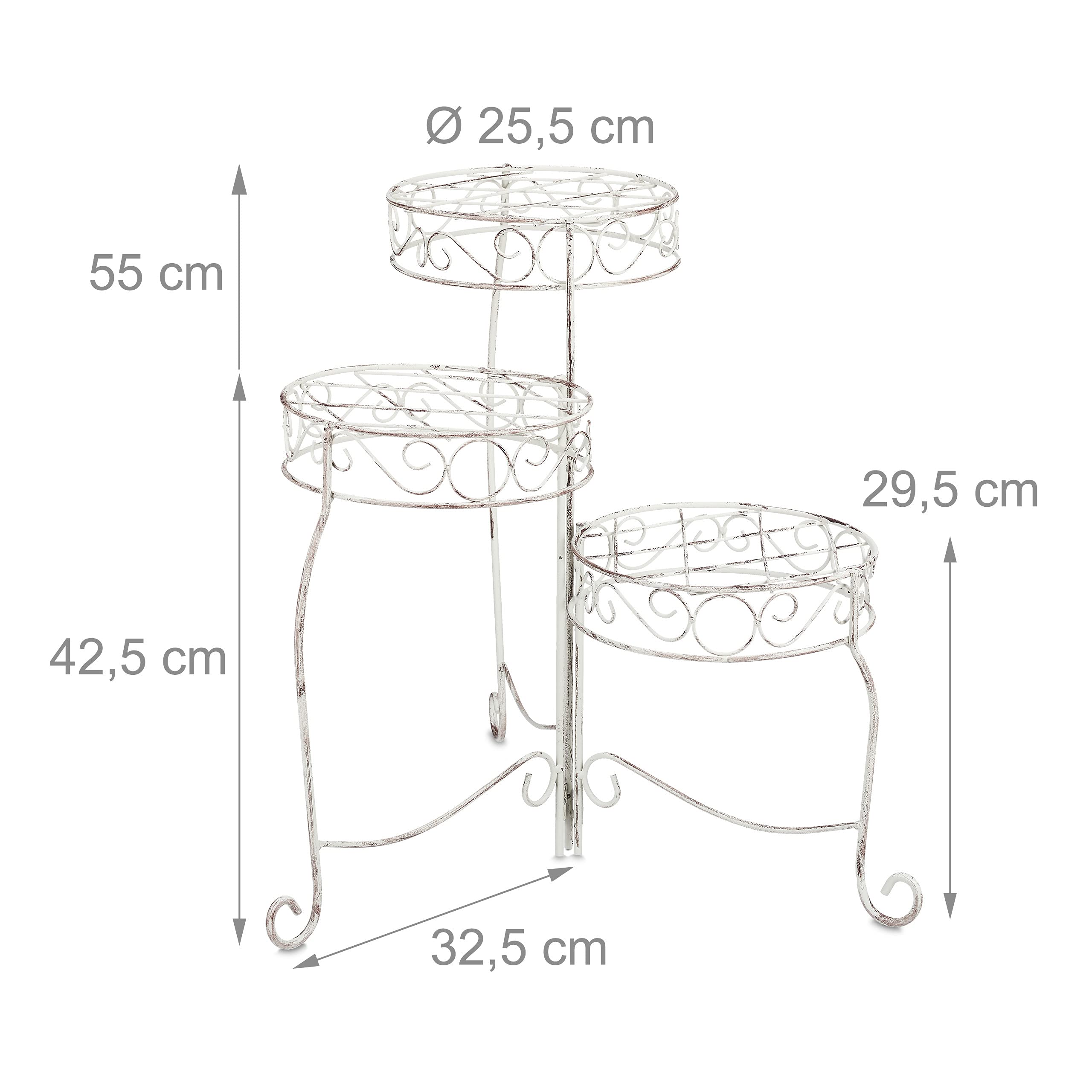 relaxdays-blumentreppe-3-ablagen-metall-wei-h-55-cm-klappbar image 4
