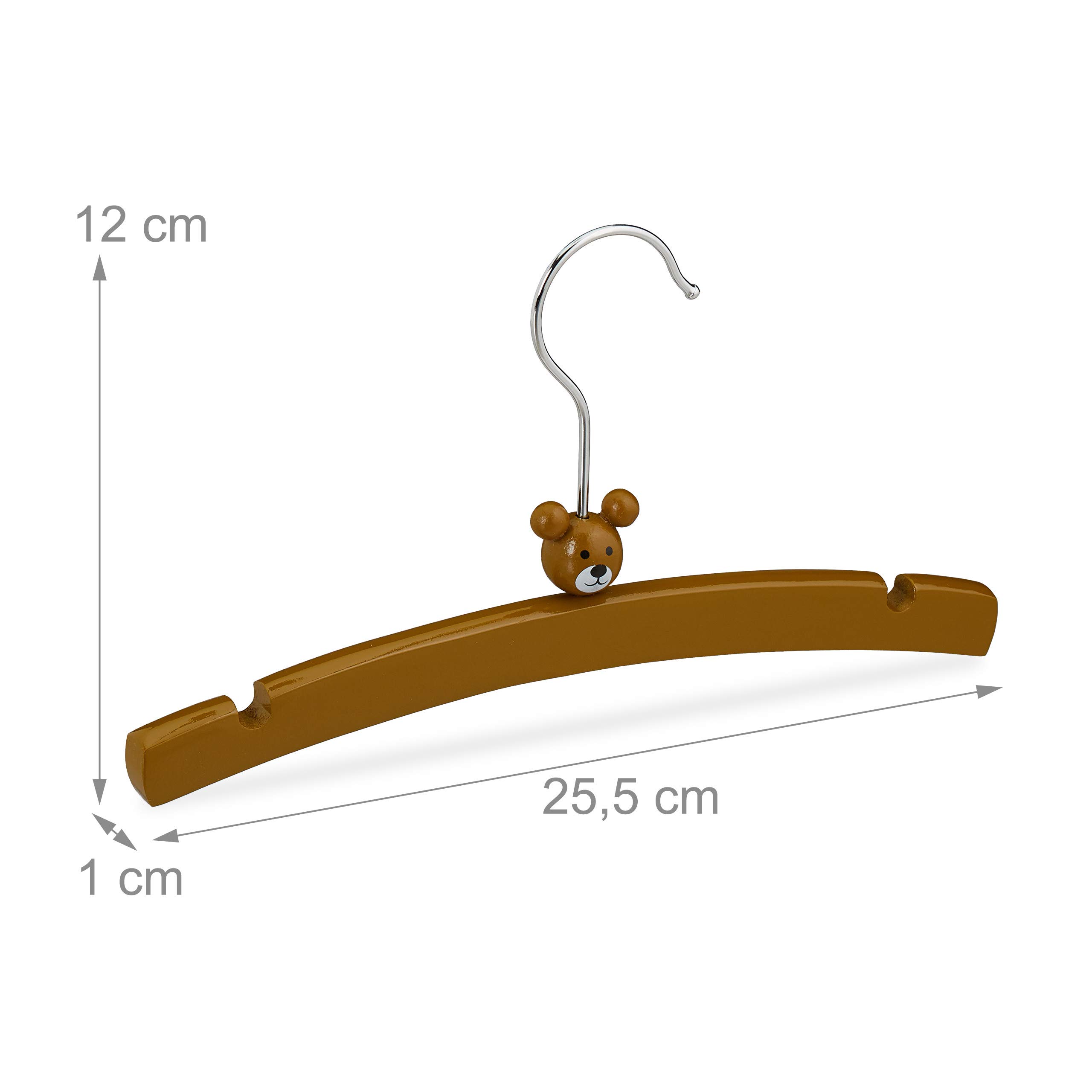 relaxdays-kleiderb-gel-kinder-b-r-12er-set-holz-braun image 4
