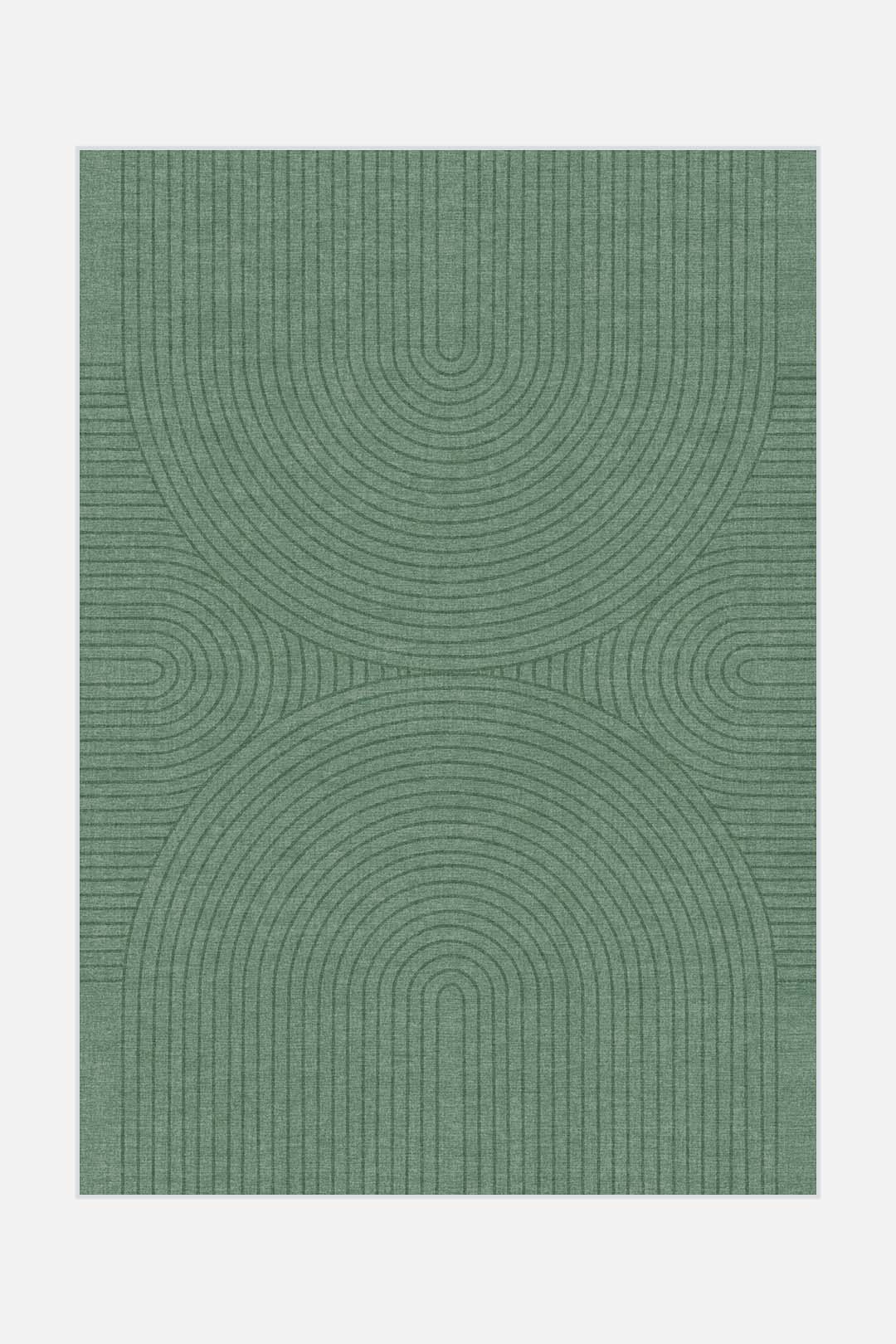 teppana-zen-gr-n-teppich-waschbarer-geometrischer-teppich image 1