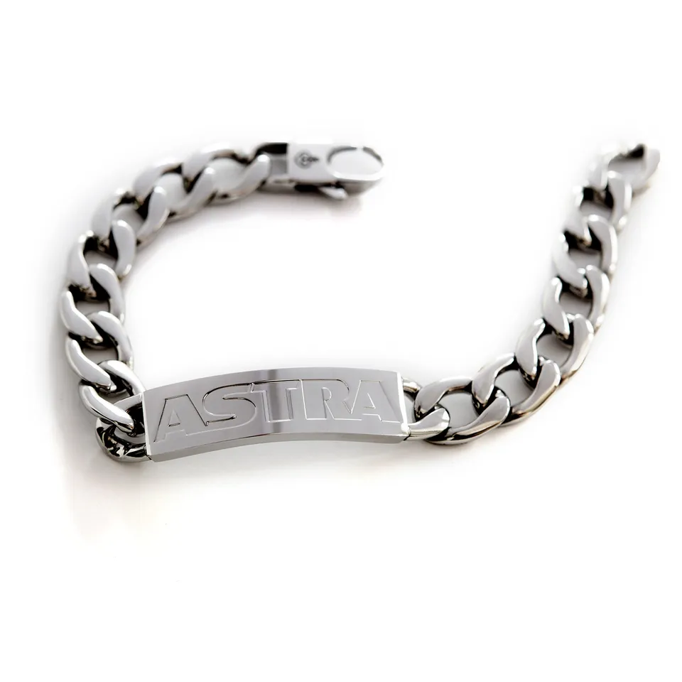 astra-armband-silber-aus-edelstahl-21-cm-gliederkette-12-mm-mit-plakette image 1