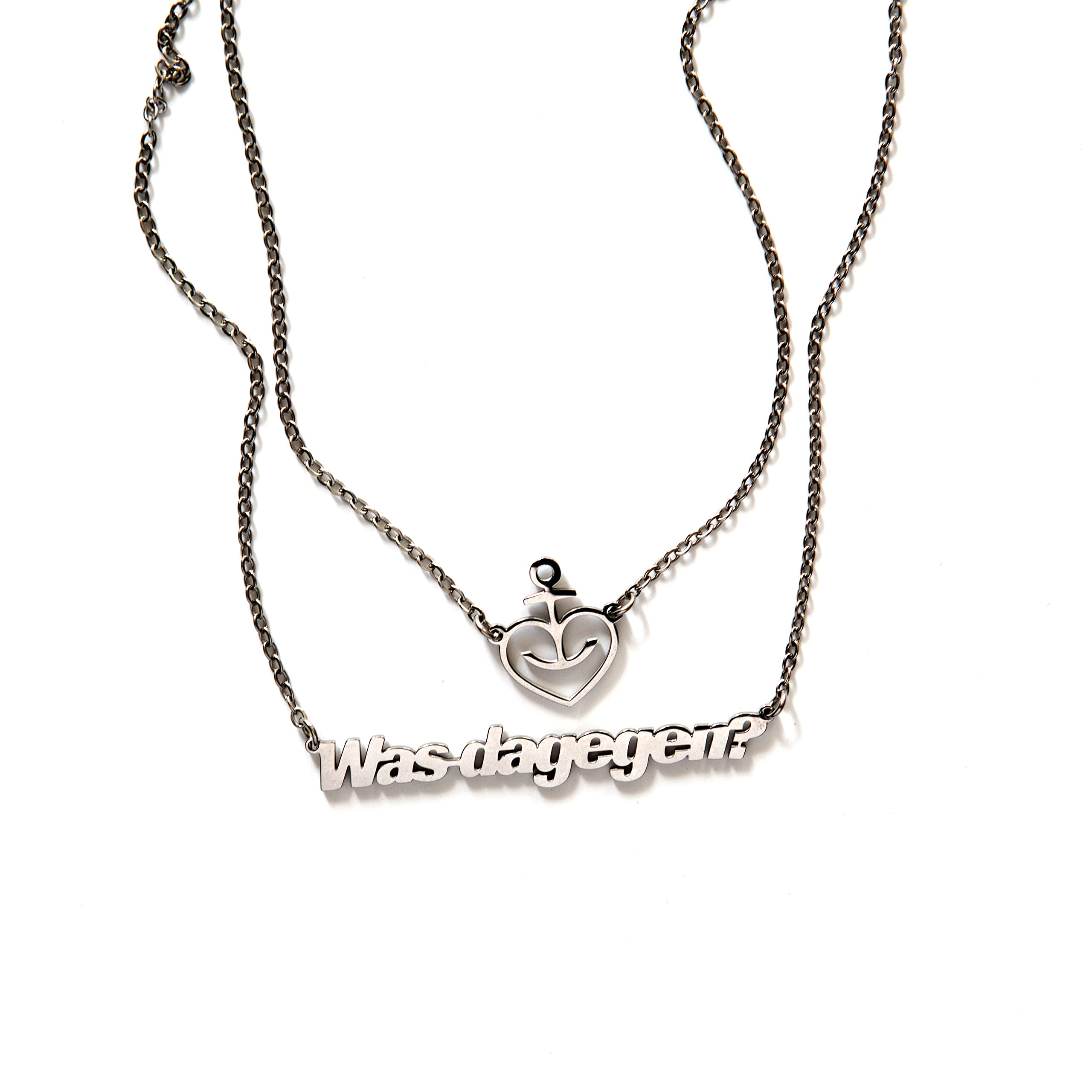 astra-was-dagegen-damen-multilayer-halskette-edelstahl image 1
