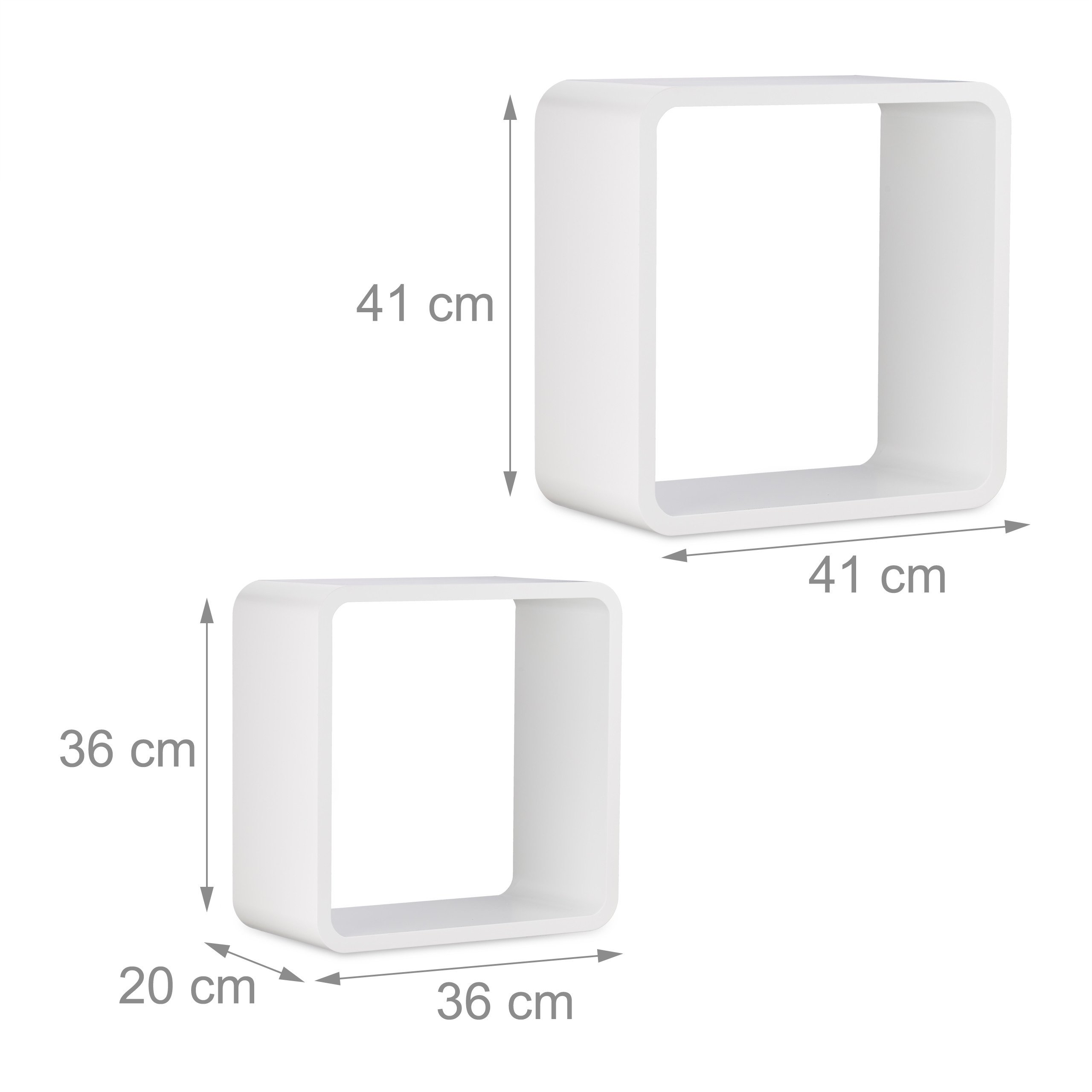 relaxdays-wandregal-cube-4er-set-quadratisch-mdf-wei image 4